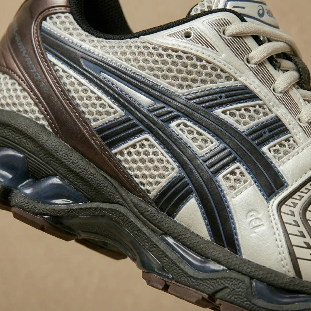 Asics Gel Kayano 14 Cream Blue Coast macro lateral