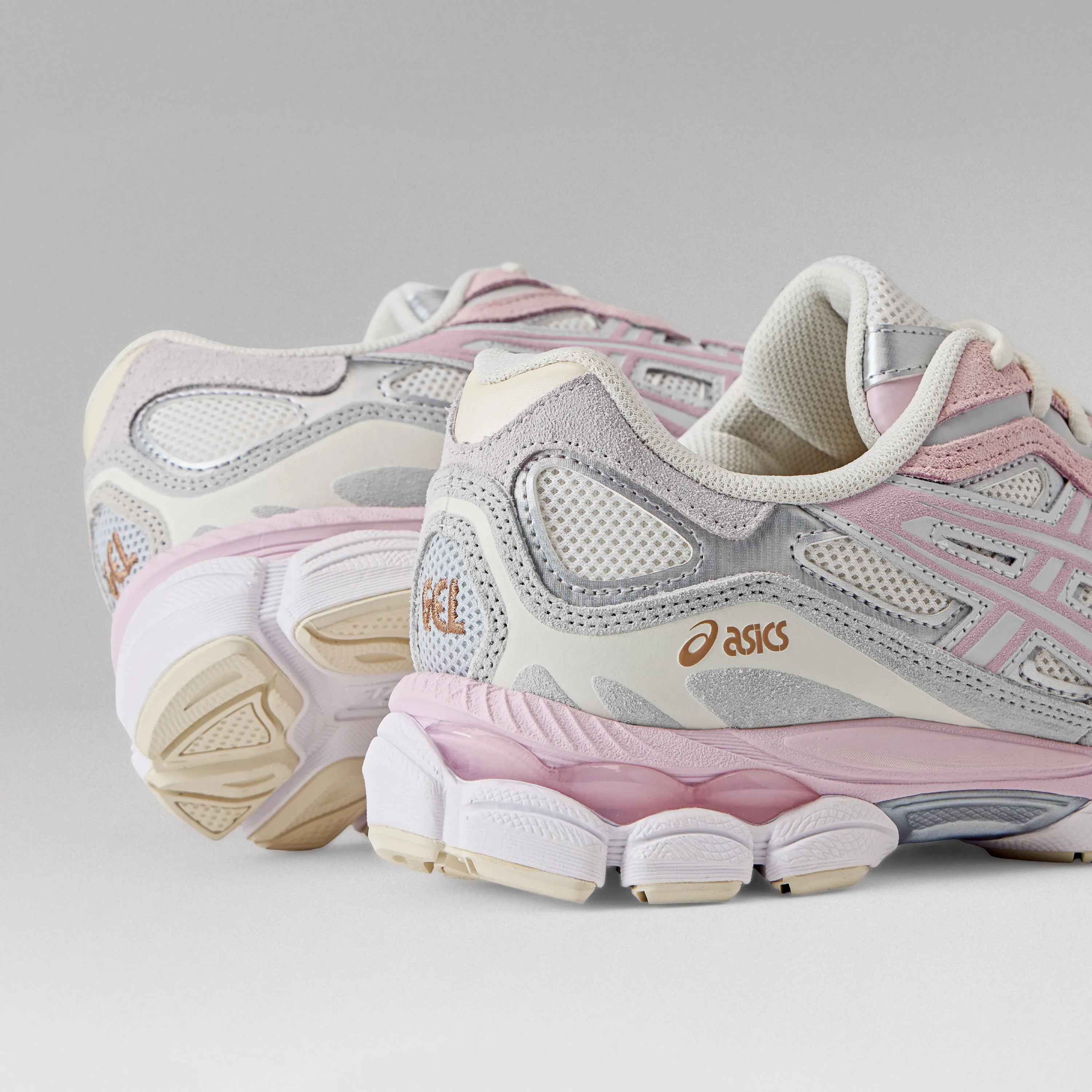 Détail de la Asics Gel-NYC Concrete Barely Rose