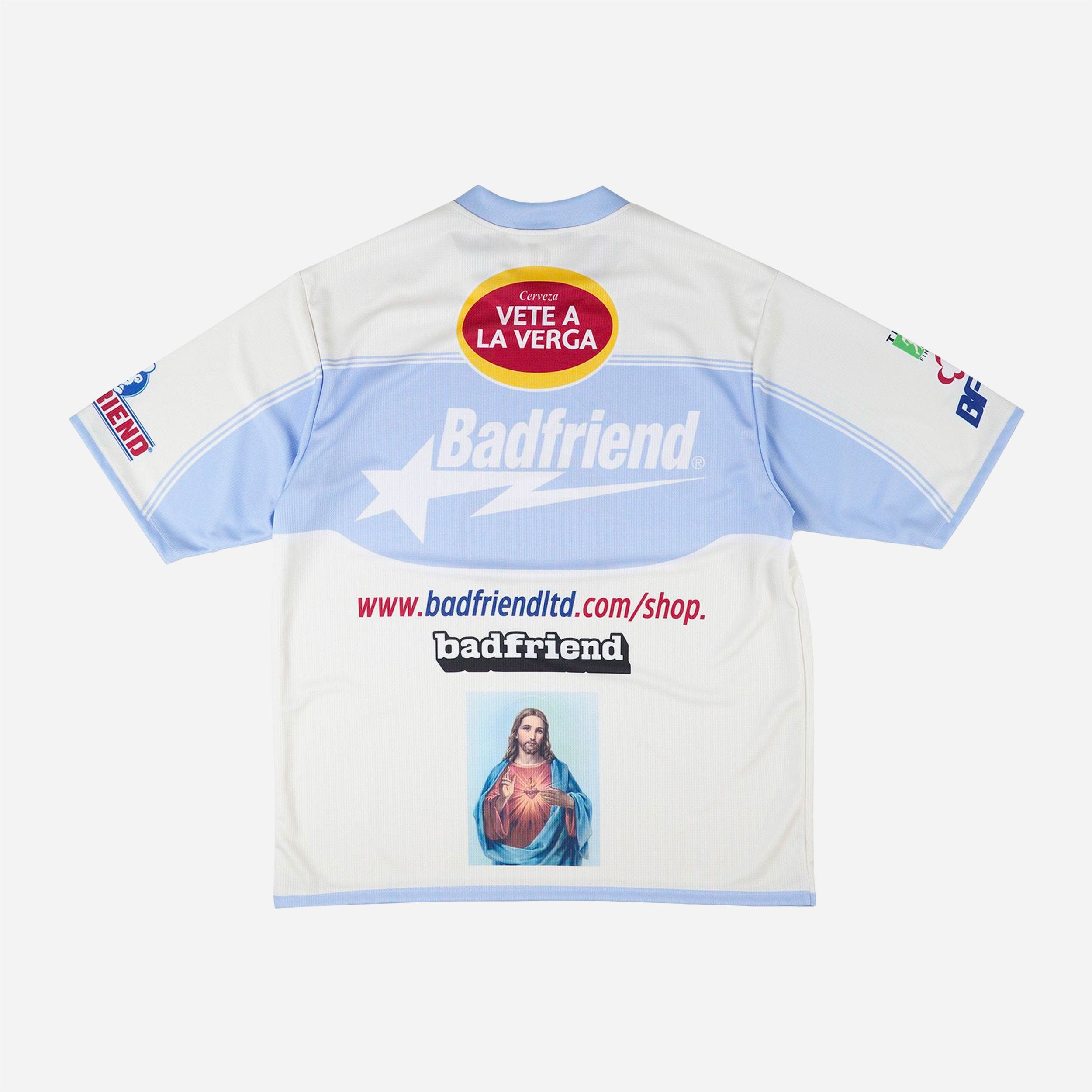 BADFRIEND - SOCCER JERSEY - Bone Blue