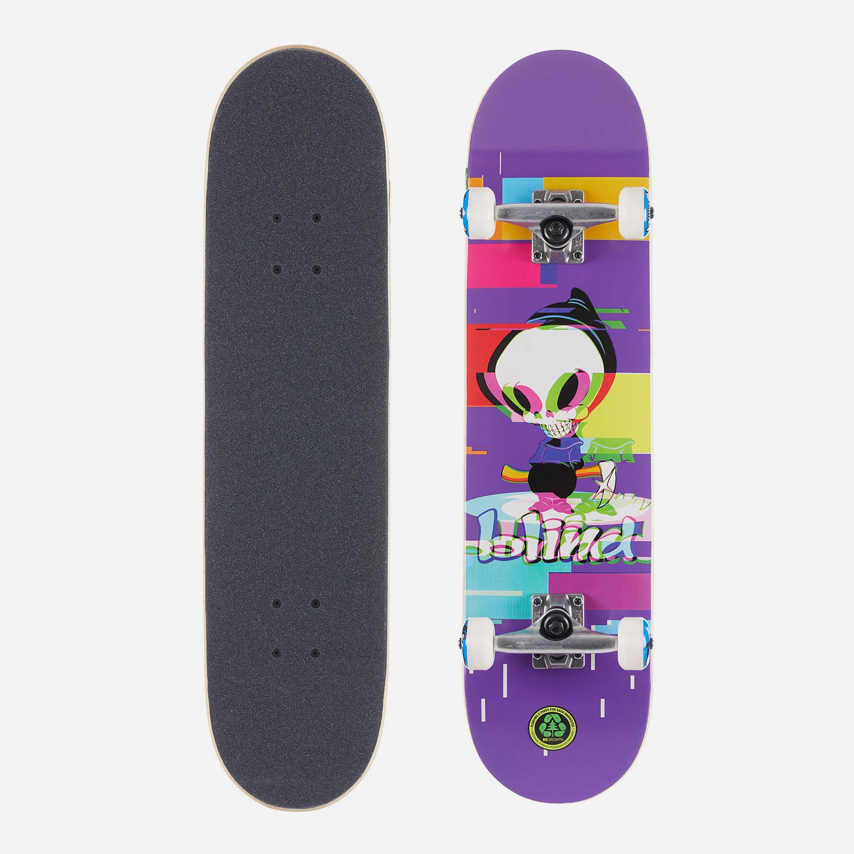 Blind - Reaper Glitch Complete Skateboard - Purple