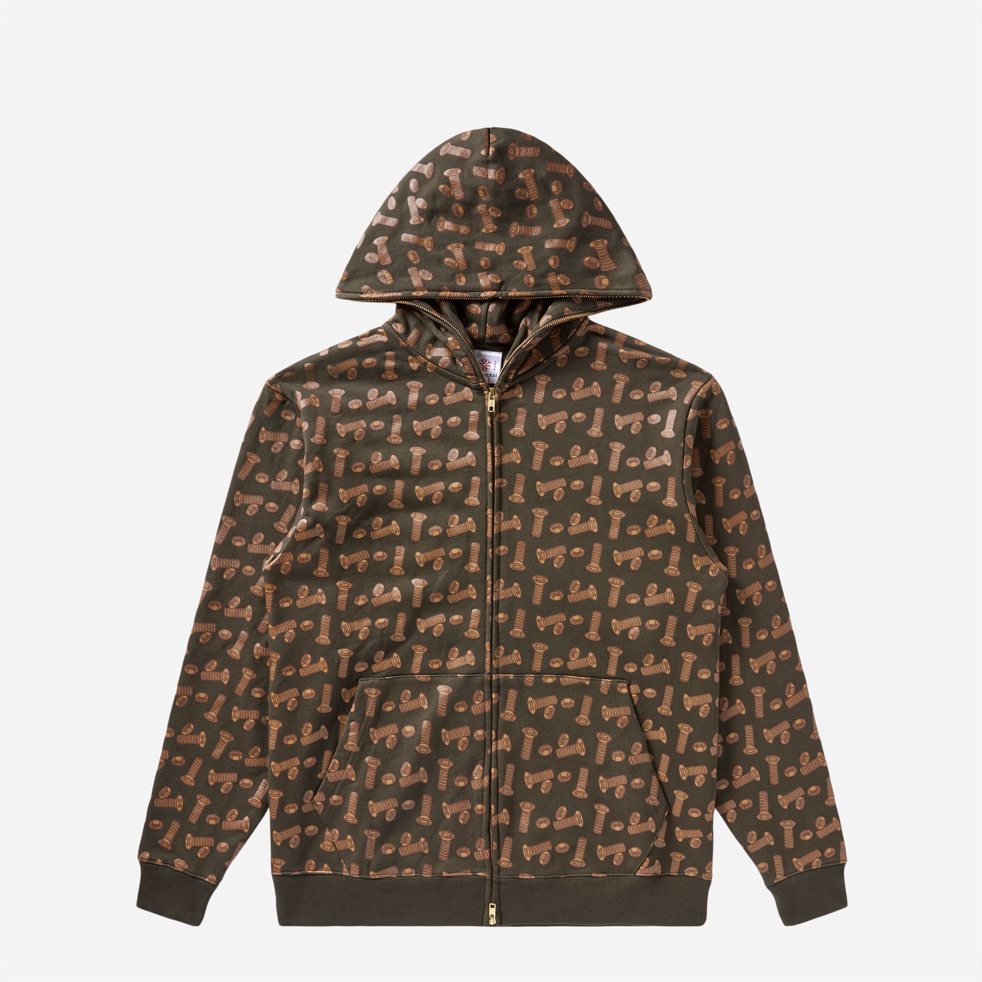 Bronze 56K x Ice Cream - Hardware Full Zip Hoodie - AOP Pattern