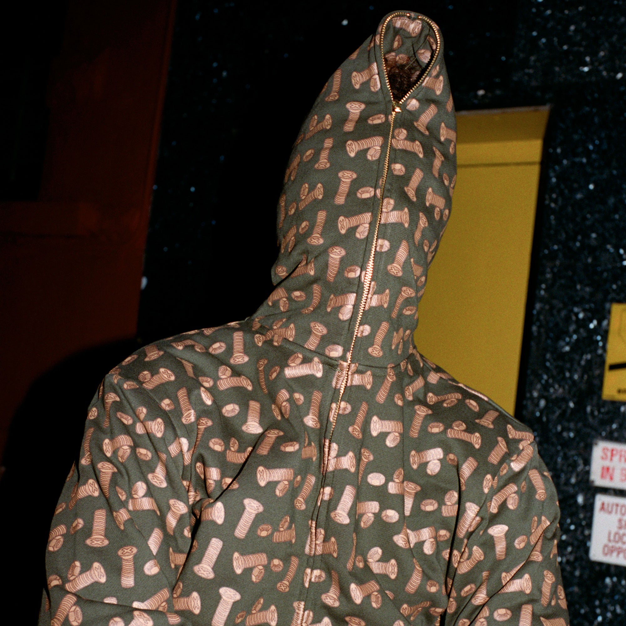 Bronze 56K x Ice Cream - Hardware Full Zip Hoodie - AOP Pattern