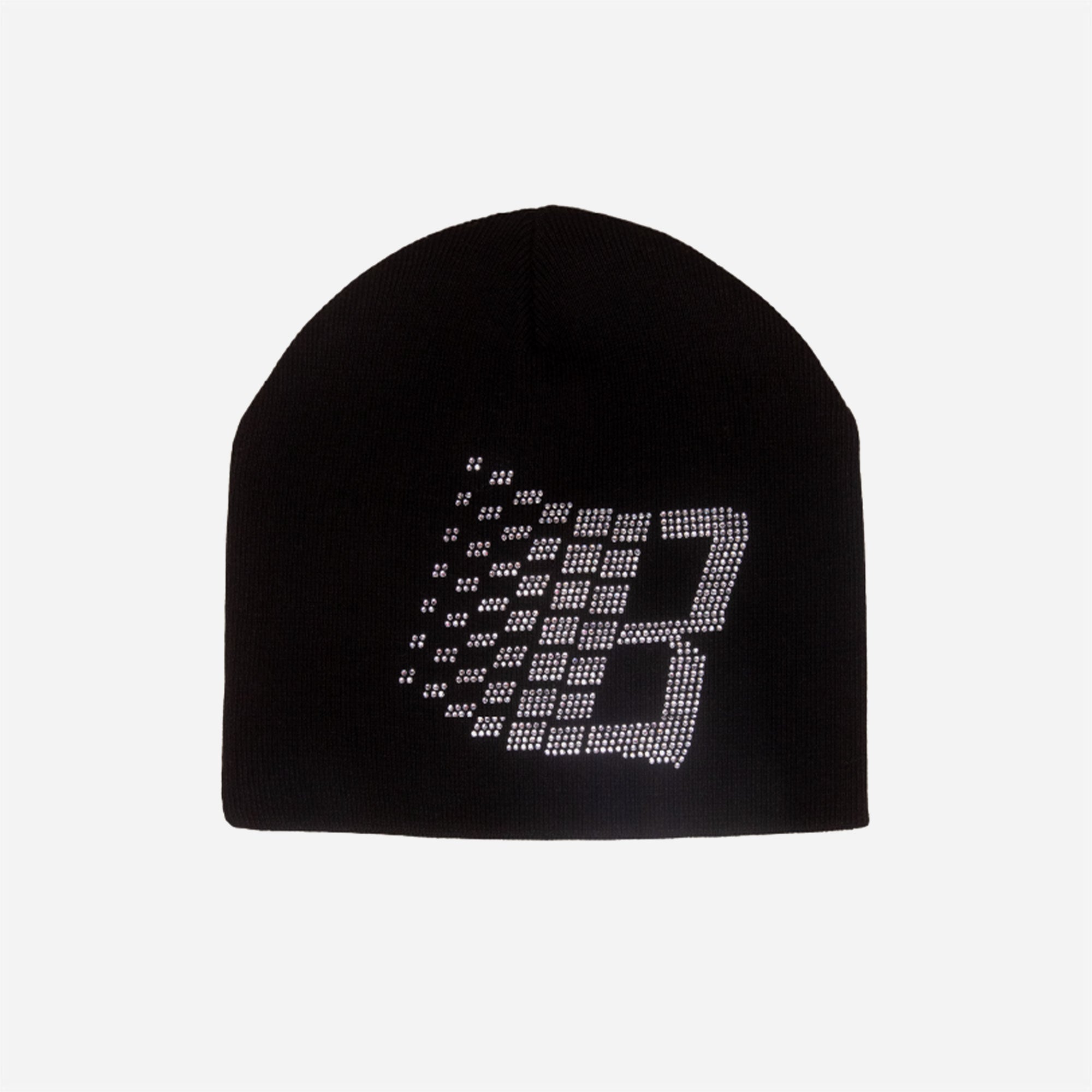 Bronze 56K x Ice Cream - Rhinestone Beanie - Black