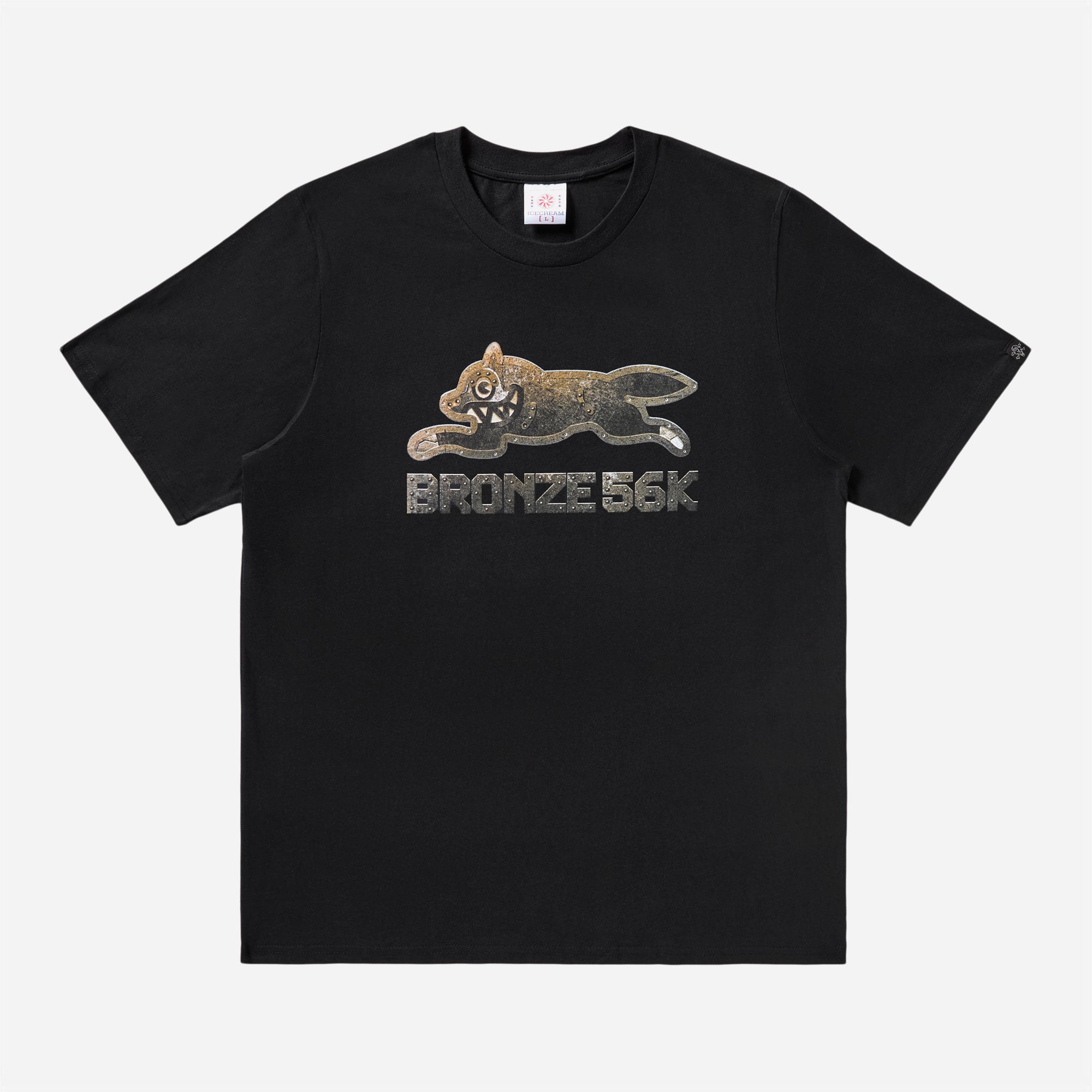 Bronze 56K x Ice Cream - Wunning Dog Tee - Black