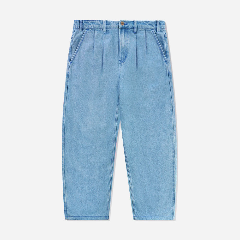 Butter Goods x Blue Note - Pleated Denim Jeans - Washed Indigo