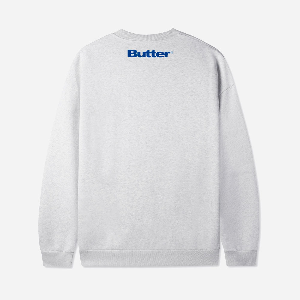 Butter Goods x Blue Note - Felt Logo Records Applique Crew - ASH