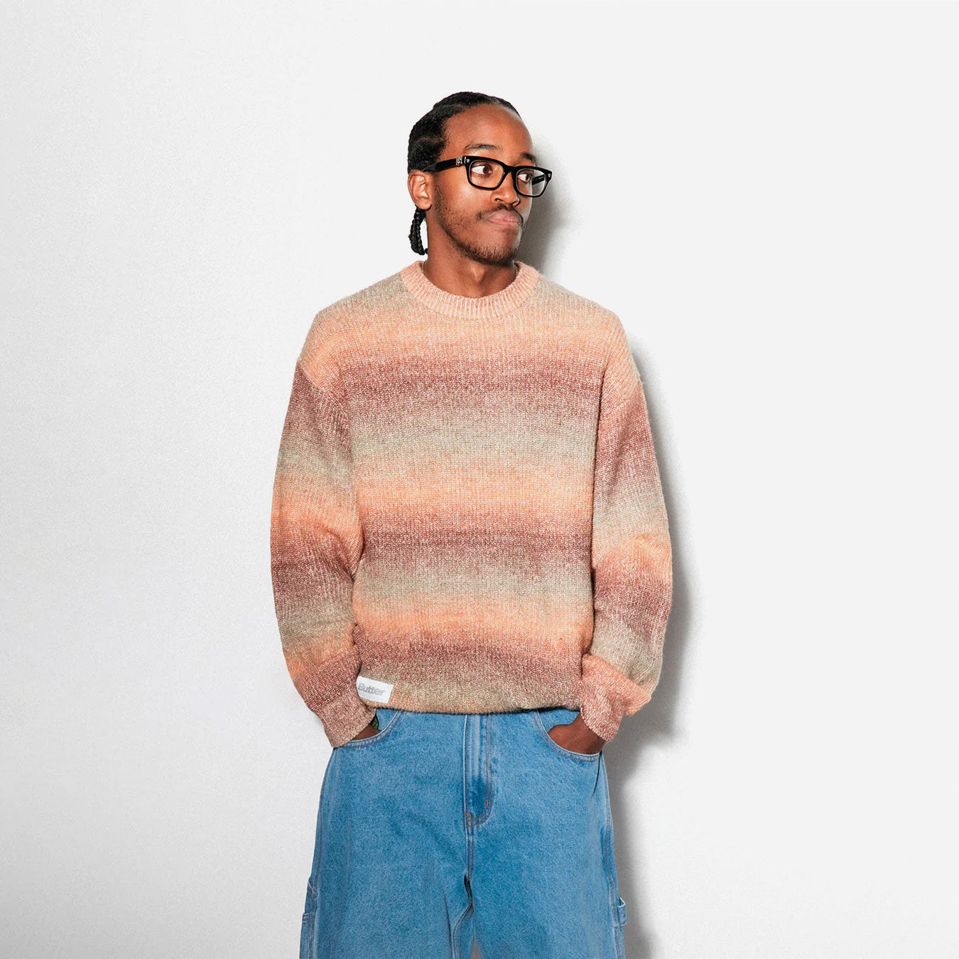 Butter Goods - Beams Knit Sweater - Ochre