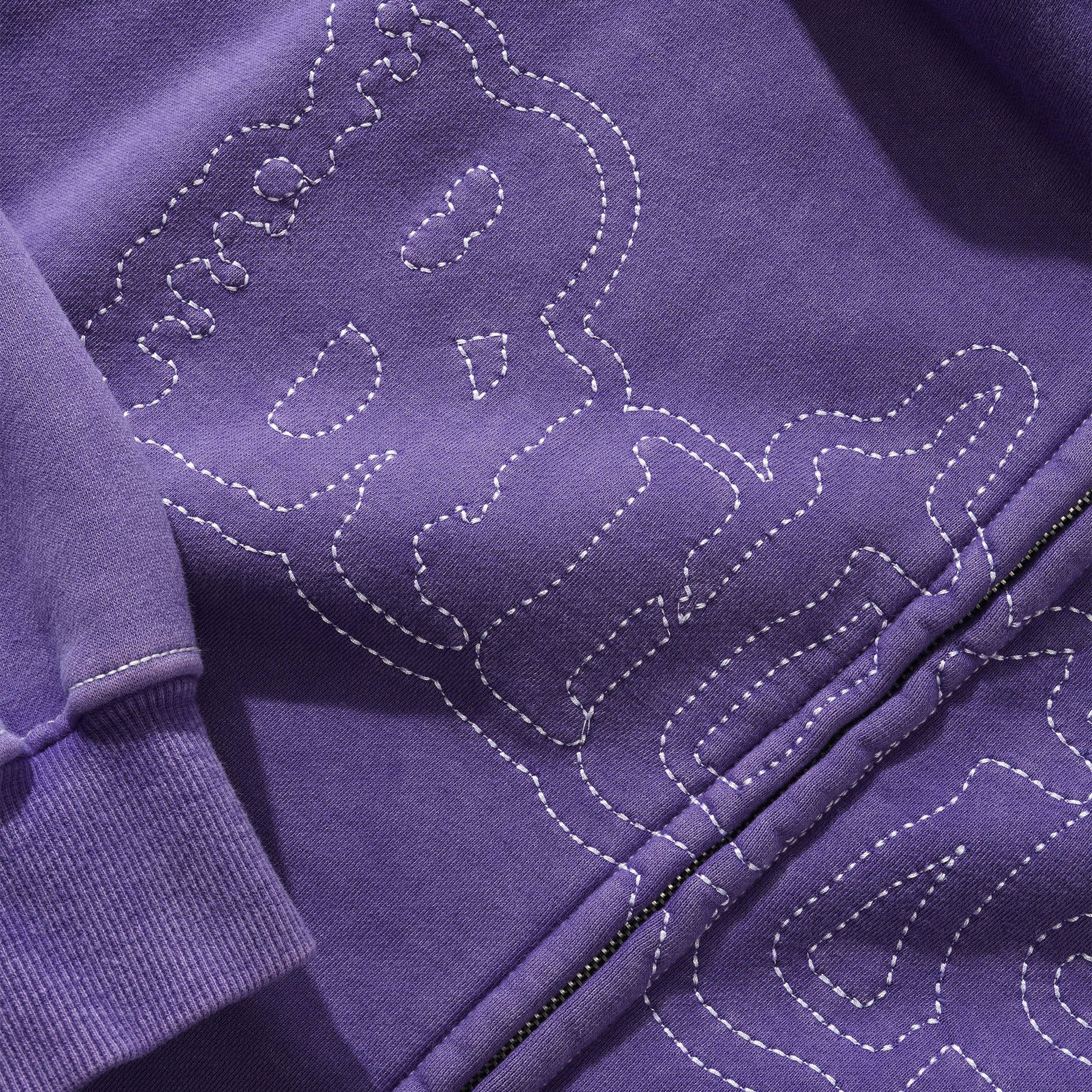 Butter Goods - Breakdown Zip-Thru Hood - Washed Purple