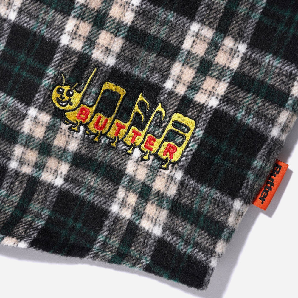 Butter Goods - Caterpillar Flannel Shirt - Navy Forest