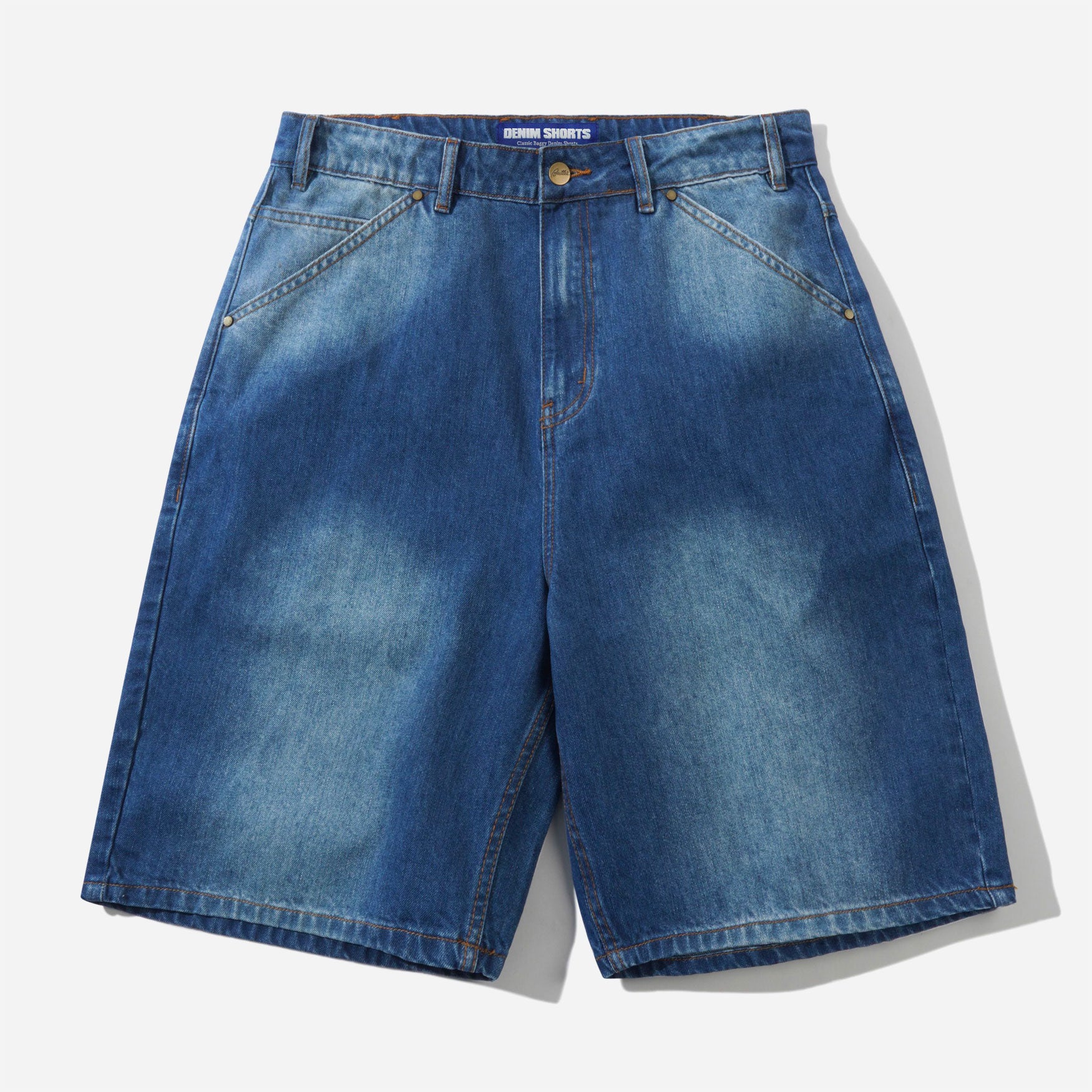 BUTTER GOODS - Encounter Denim Shorts - Washed Slub Blue