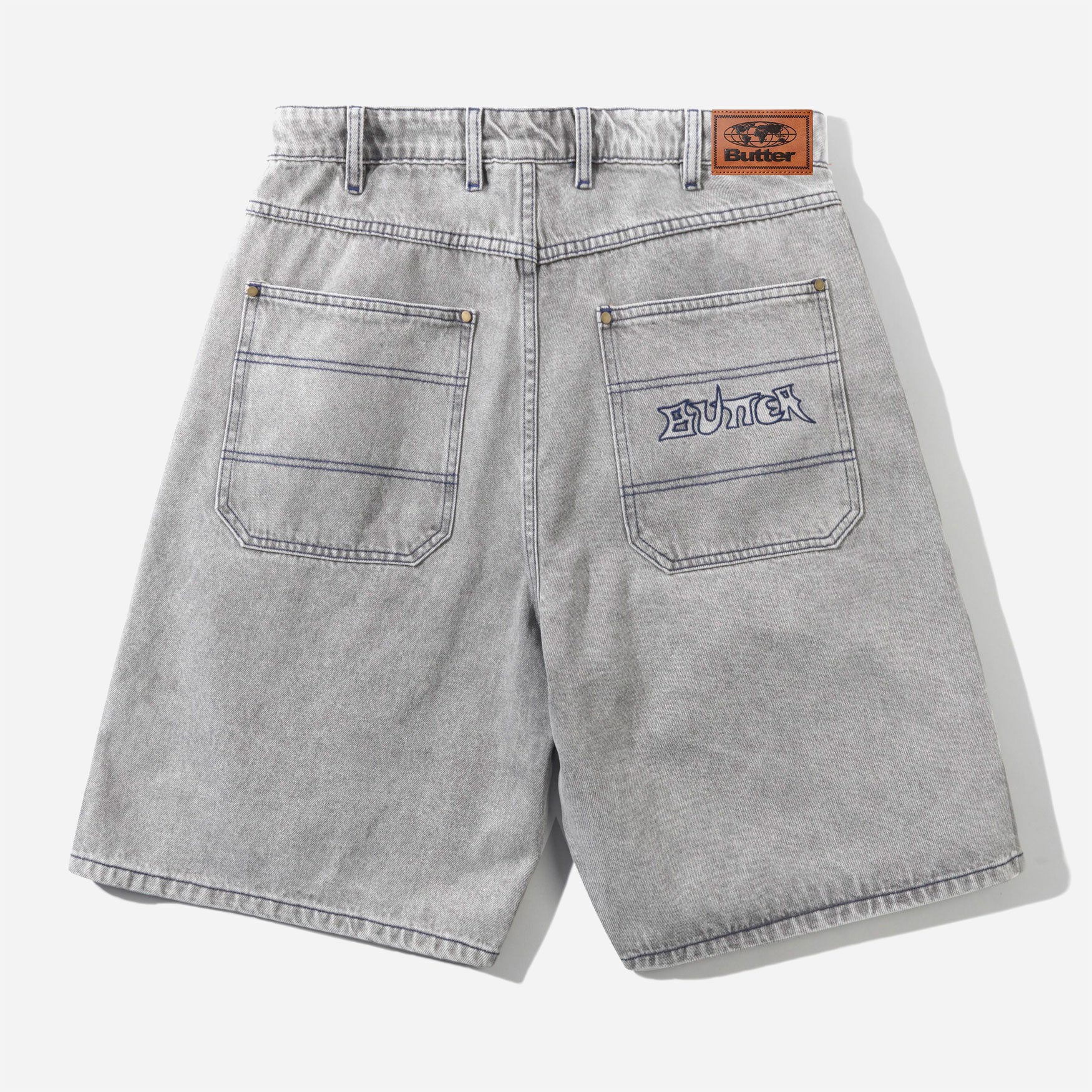 BUTTER GOODS - Encounter Denim Shorts - Washed Soft Grey