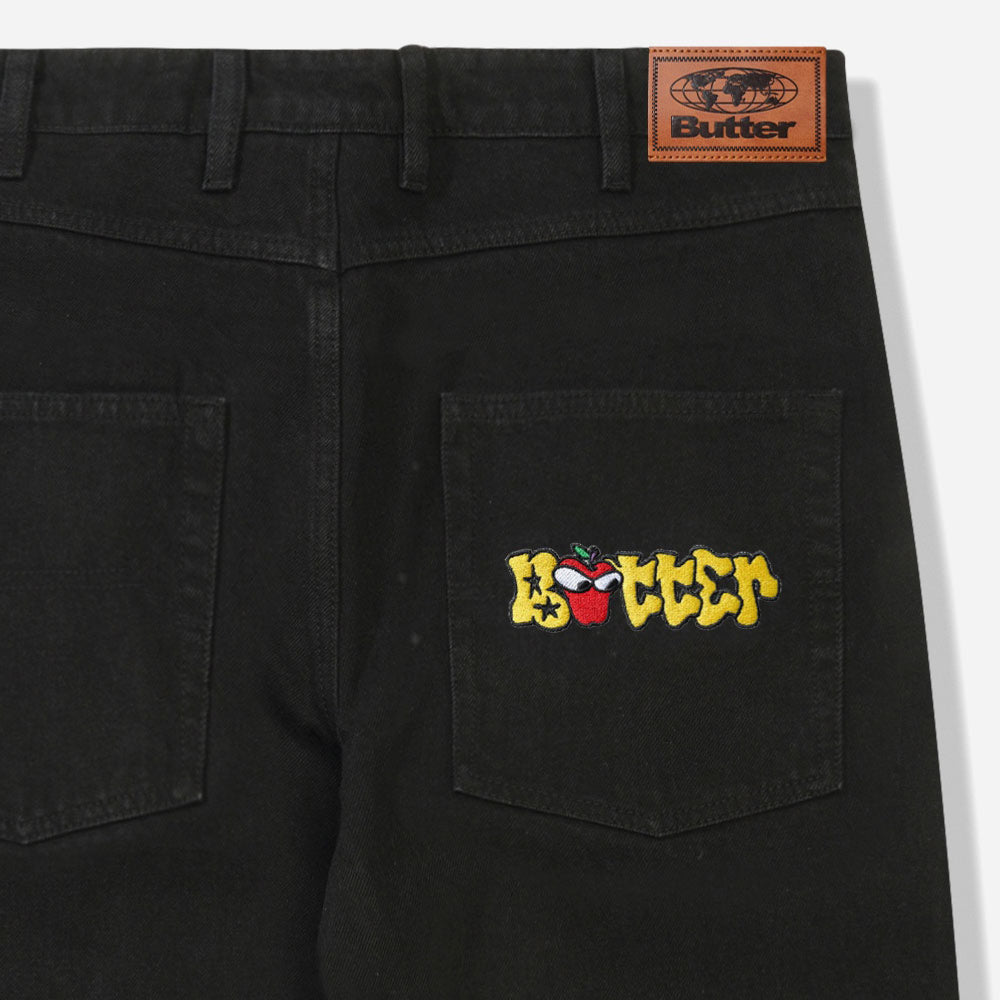 Butter Goods - Big Apple Denim Jeans - Washed Black