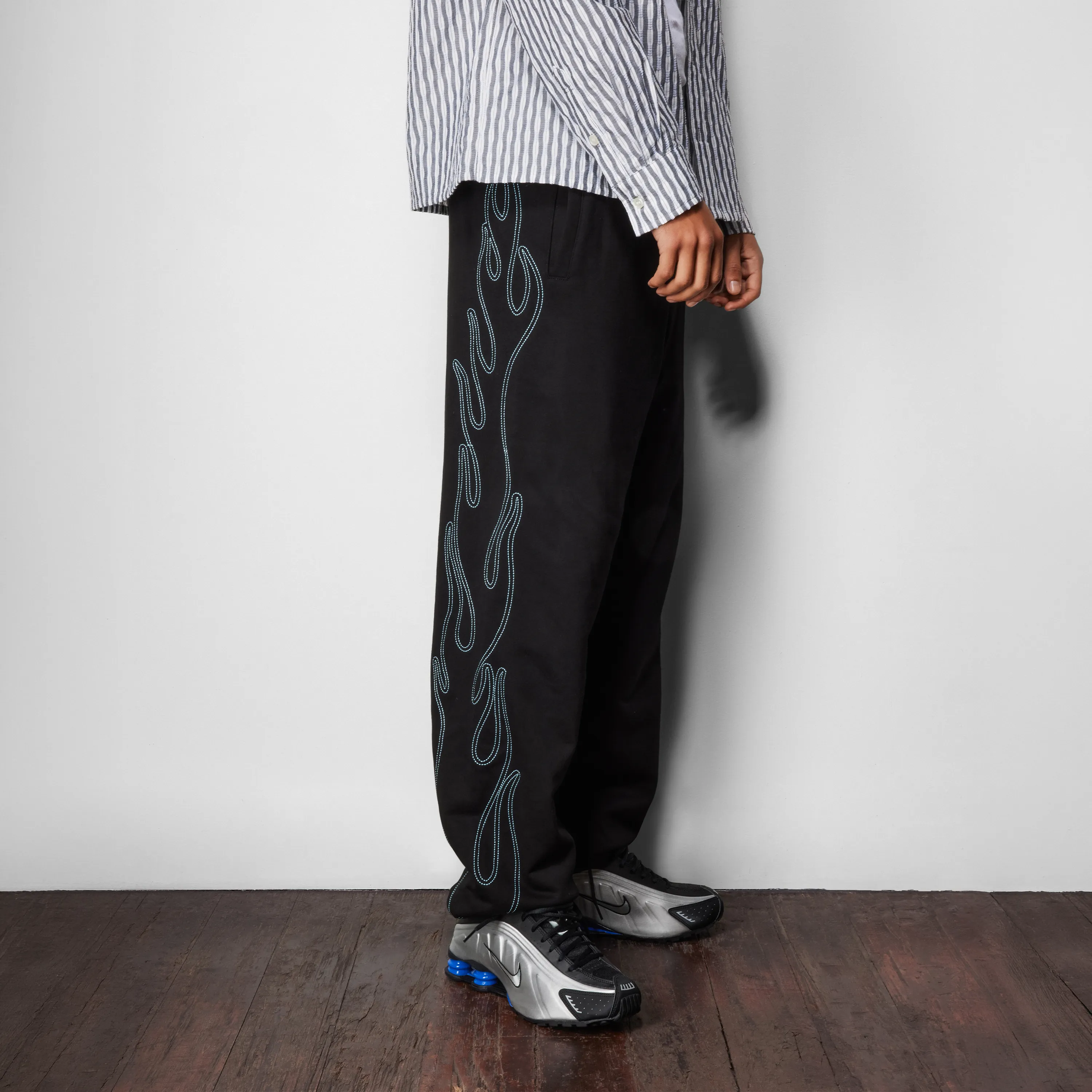 Butter Goods - Flame Fleece Pants Black