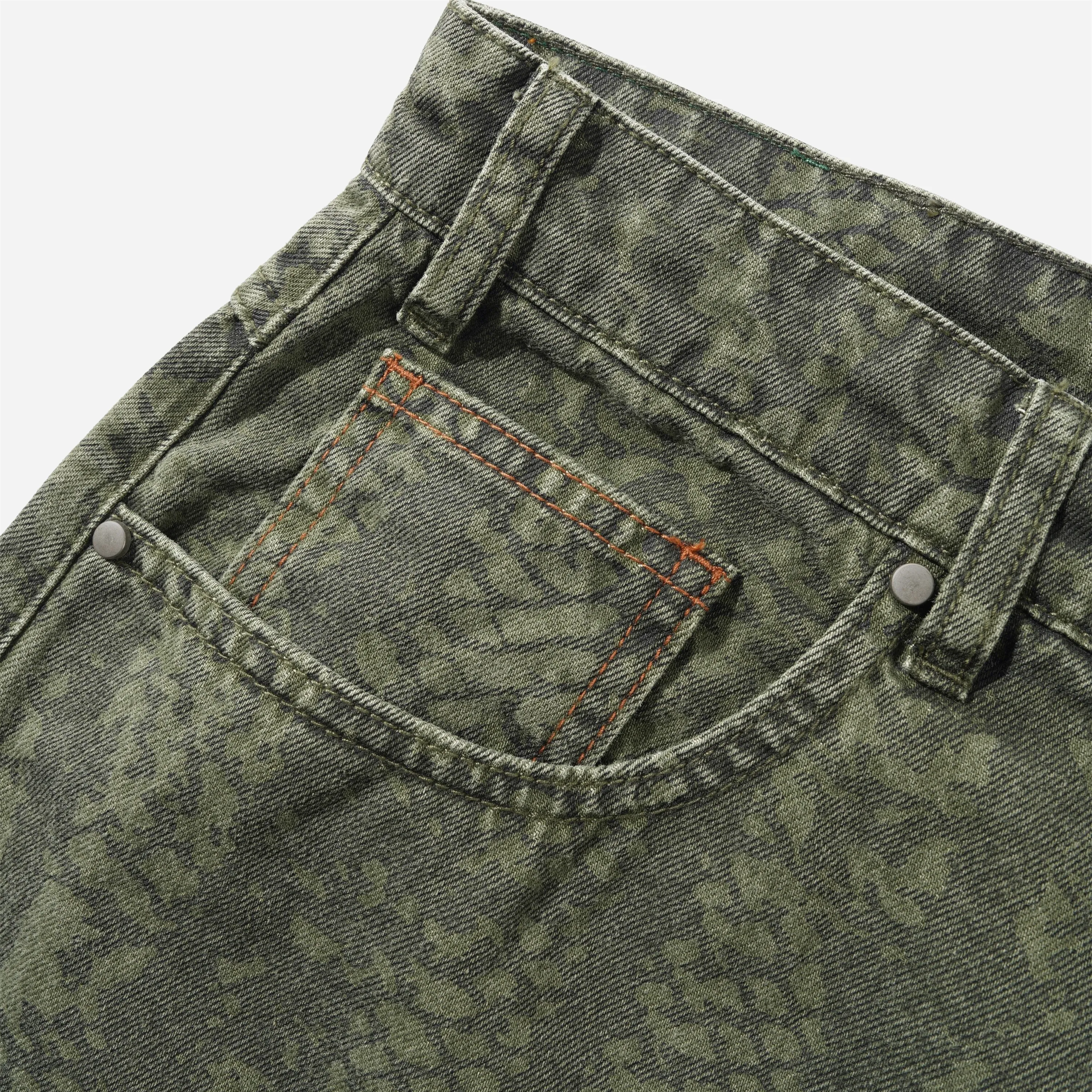 Jean Baggy Butter Goods - Garage Denim Jeans Lowland Camo