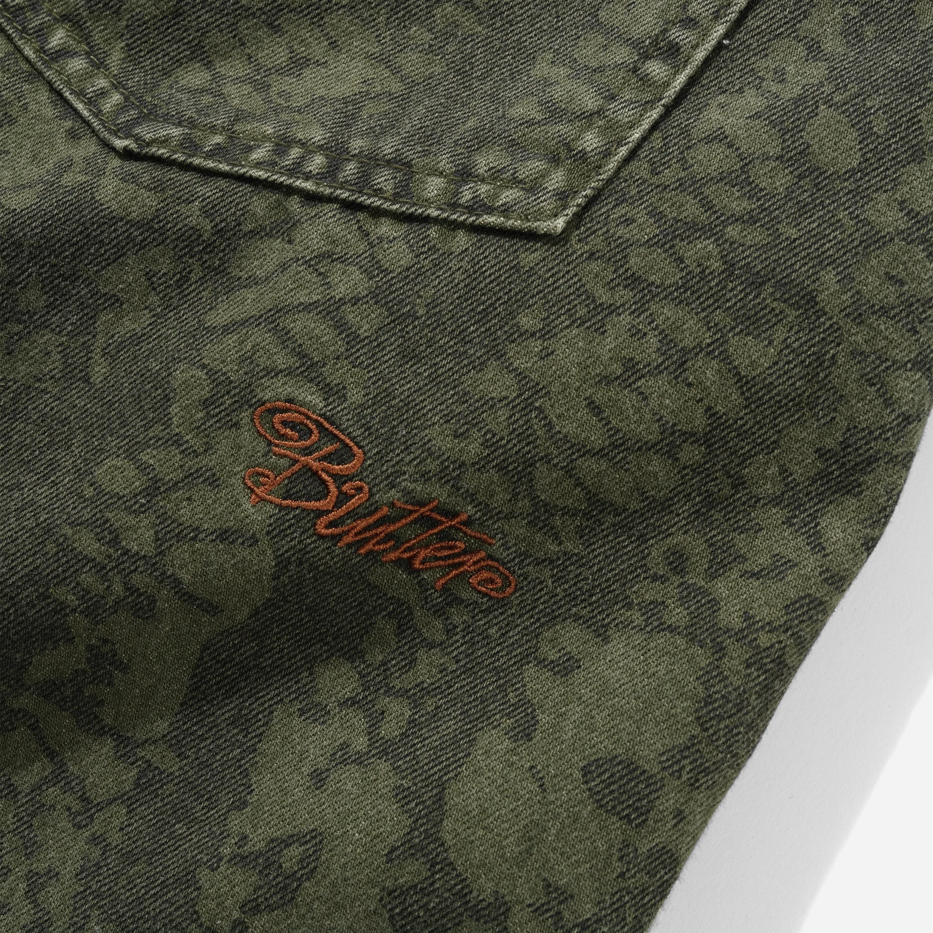 Jean Baggy Butter Goods - Garage Denim Jeans Lowland Camo