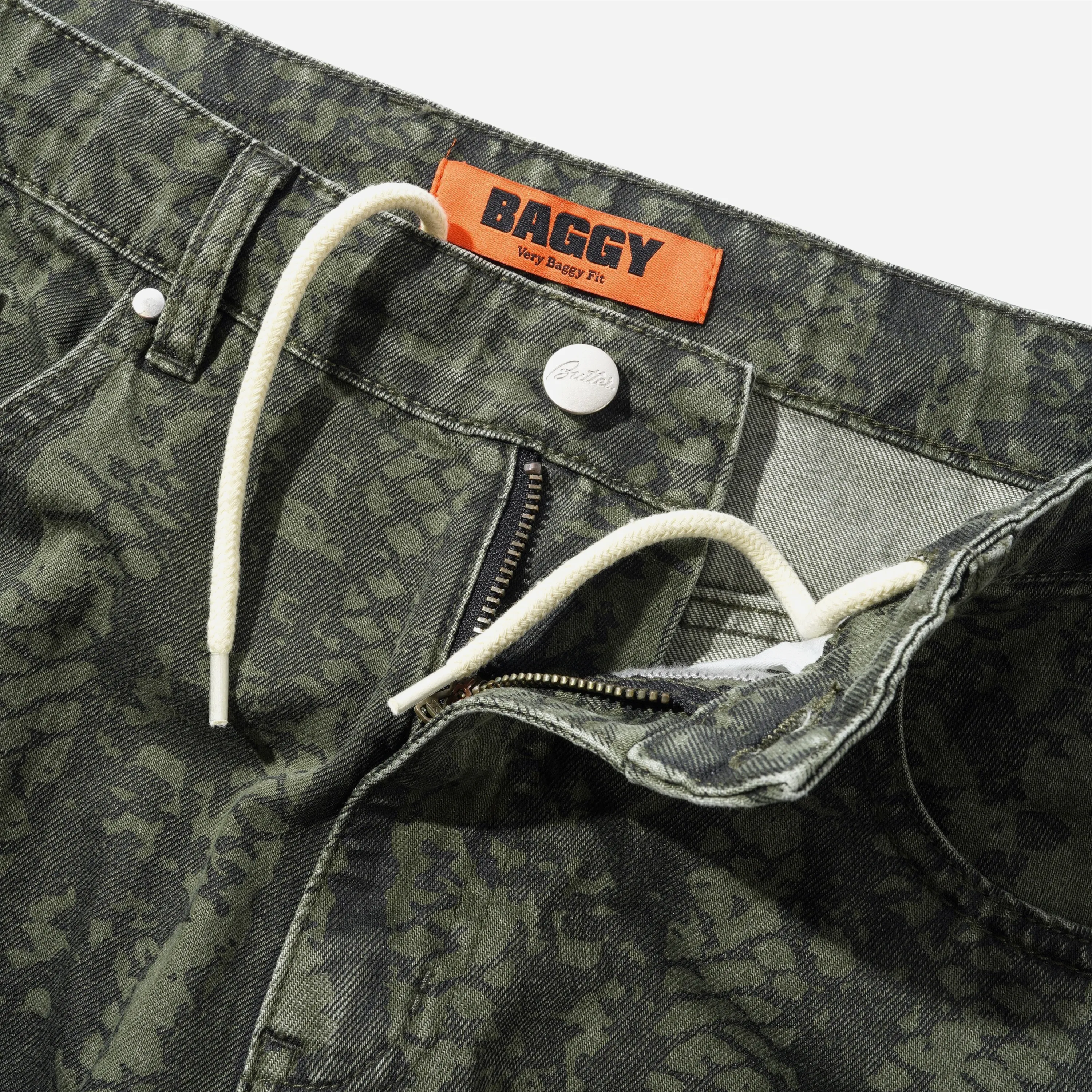 Jean Baggy Butter Goods - Garage Denim Jeans Lowland Camo
