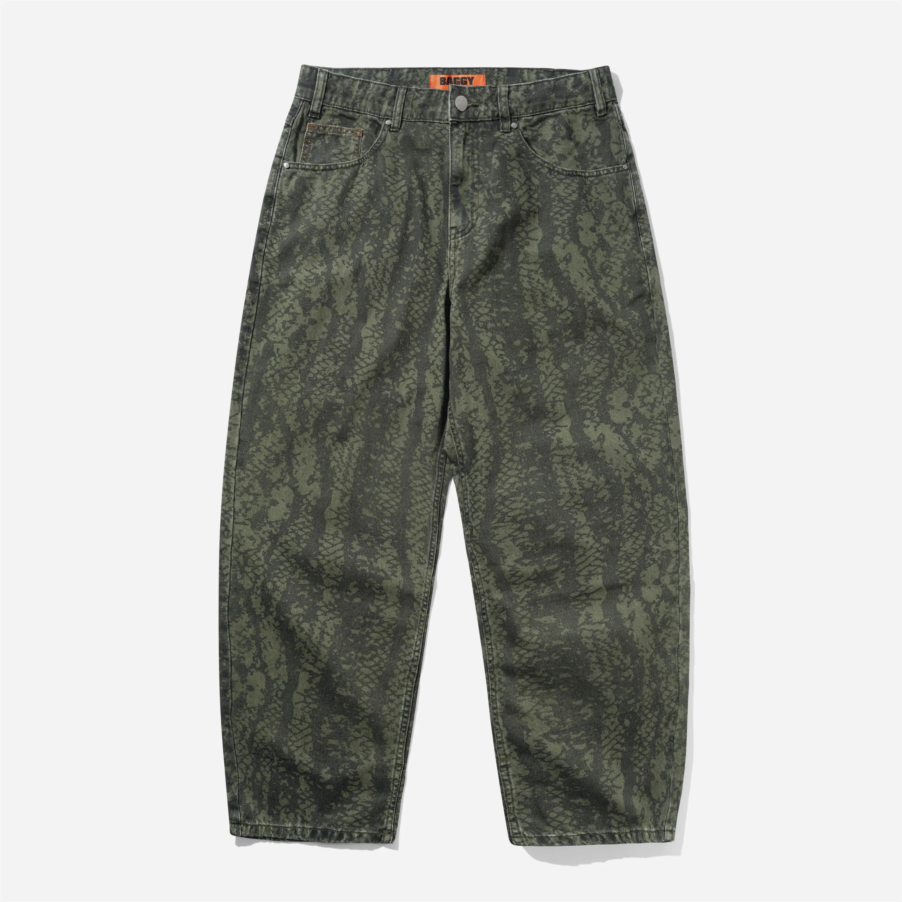 Jean Baggy Butter Goods - Garage Denim Jeans Lowland Camo
