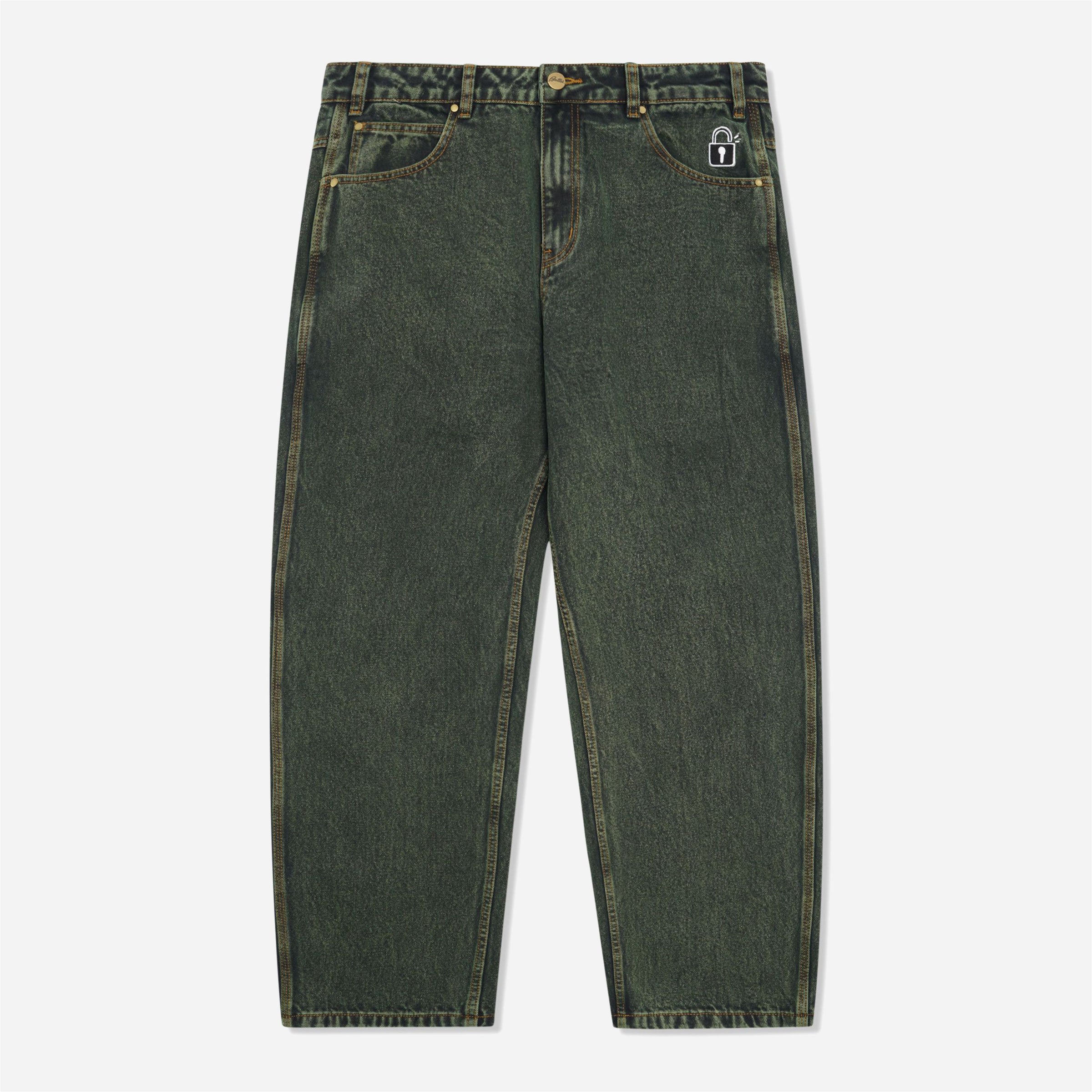 Butter Goods - Lock Baggy Denim Jeans - Washed Ivy