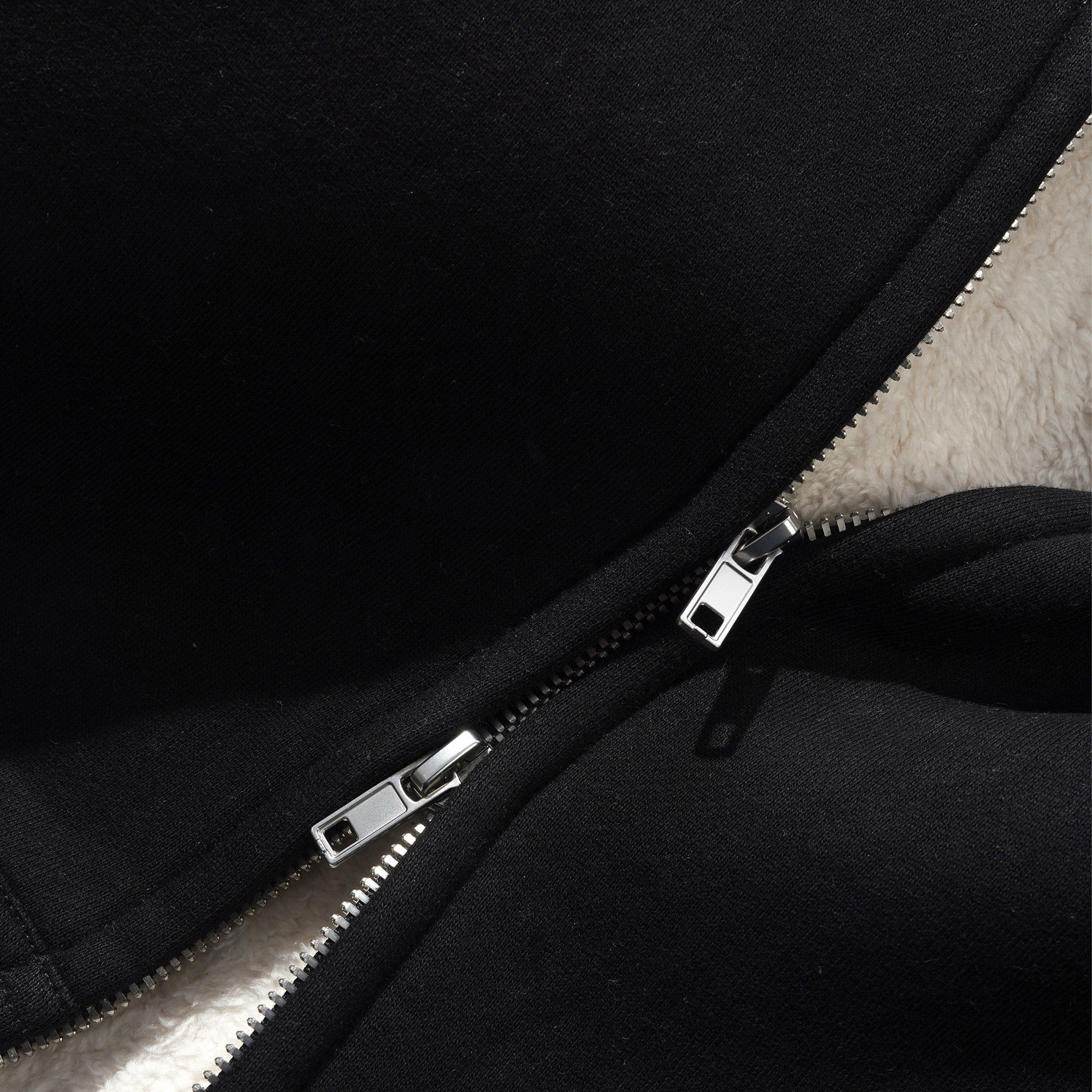 Butter Goods - Pile Lined Zip-Thru Hood - Black