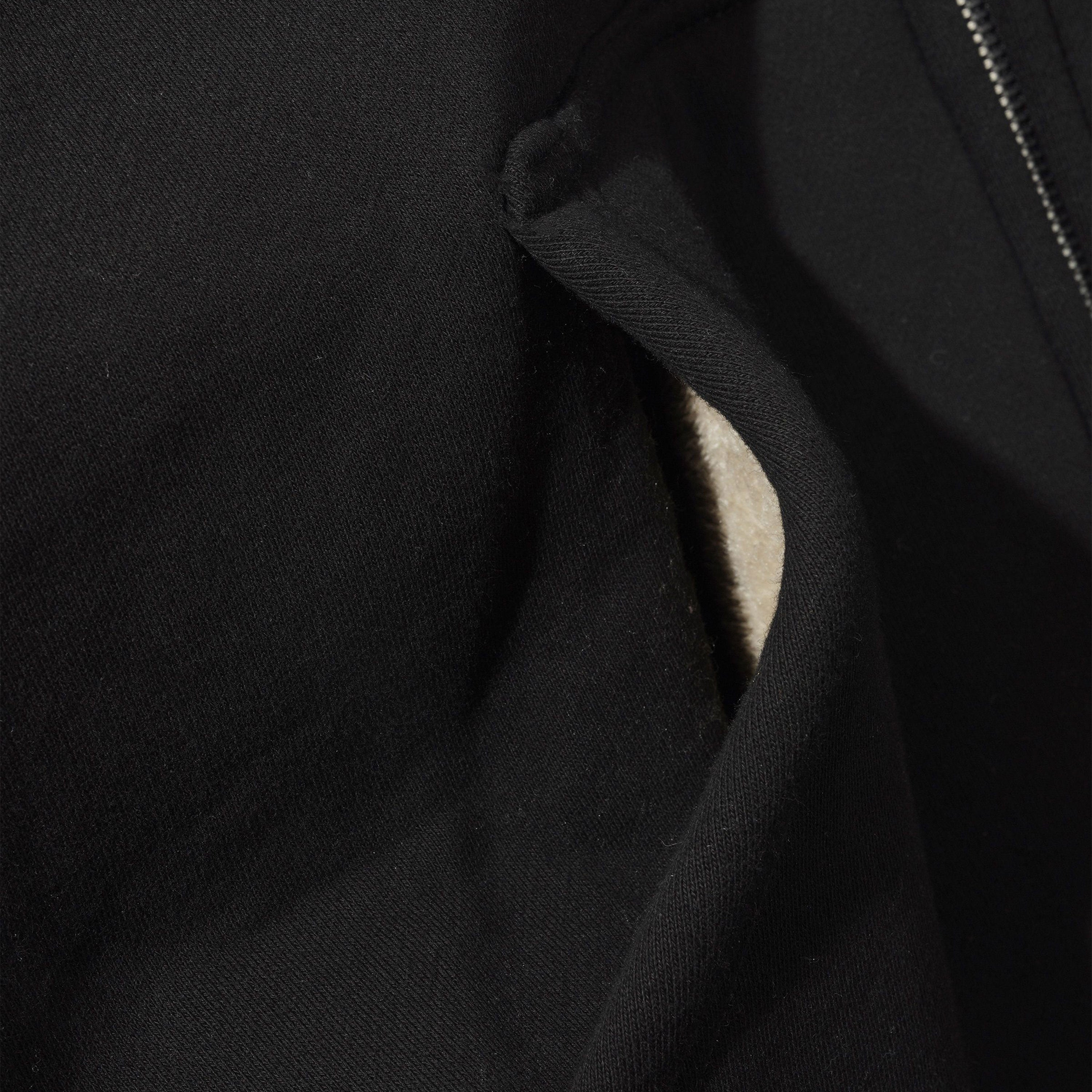 Butter Goods - Pile Lined Zip-Thru Hood - Black