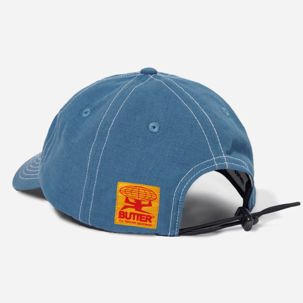 Butter Goods - Washed Ripstop 6 Panel Cap - Navy
