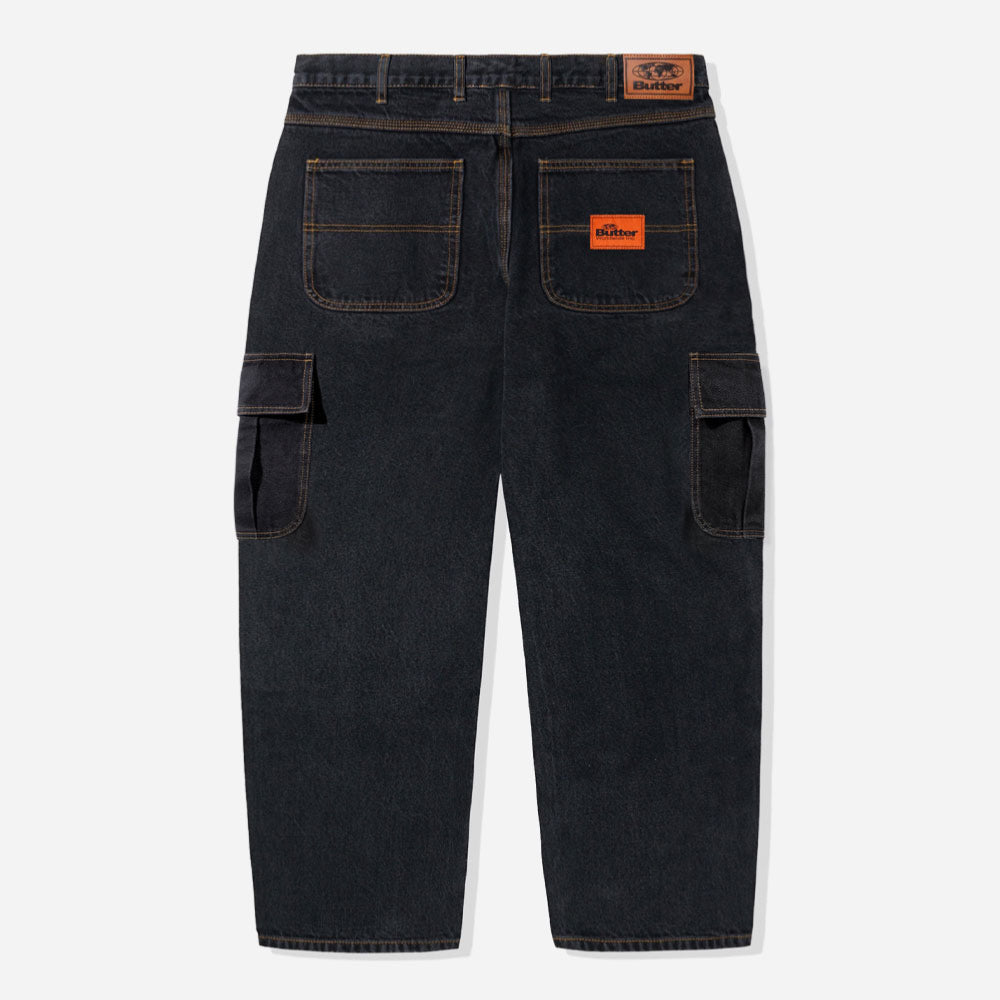 Butter Goods - Santosuosso Cargo Denim Jeans - Washed Black