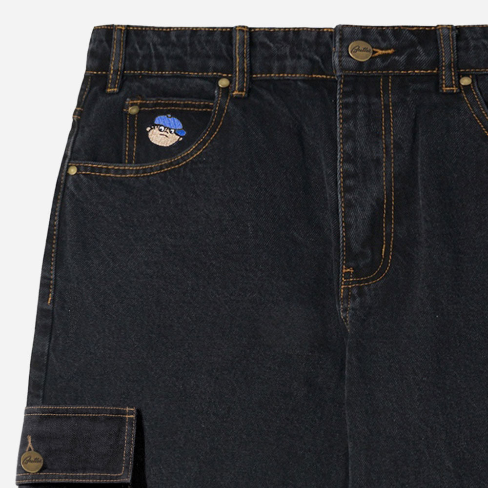 Butter Goods - Santosuosso Cargo Denim Jeans - Washed Black