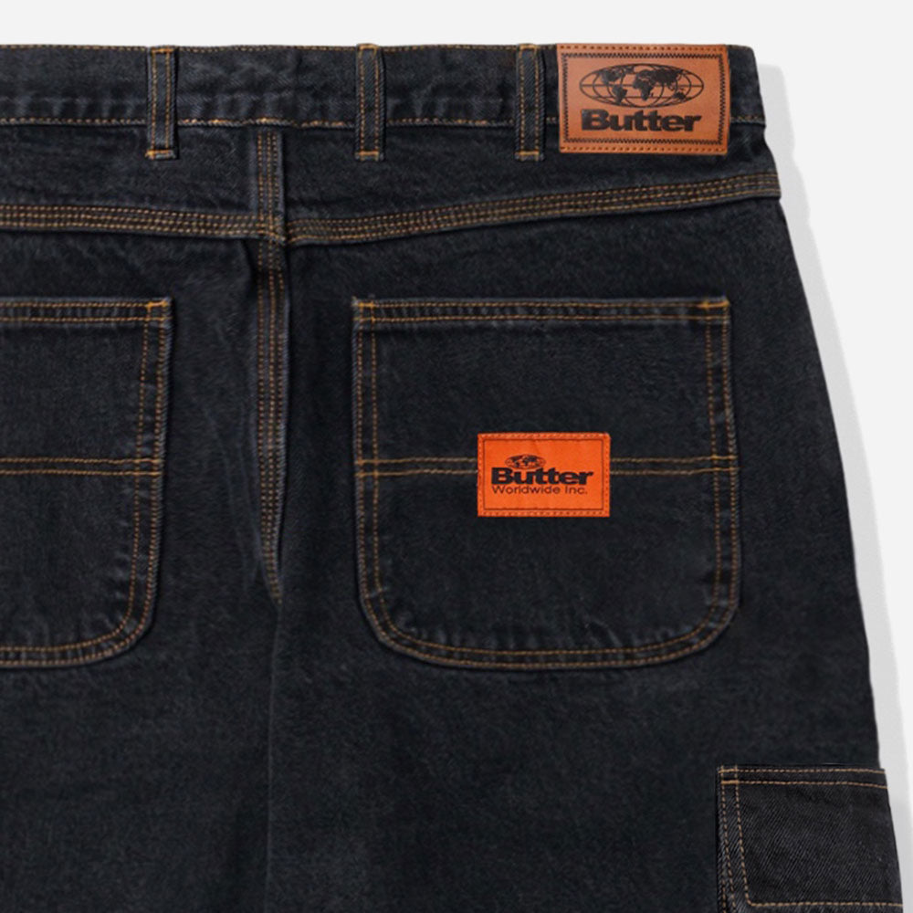 Butter Goods - Santosuosso Cargo Denim Jeans - Washed Black