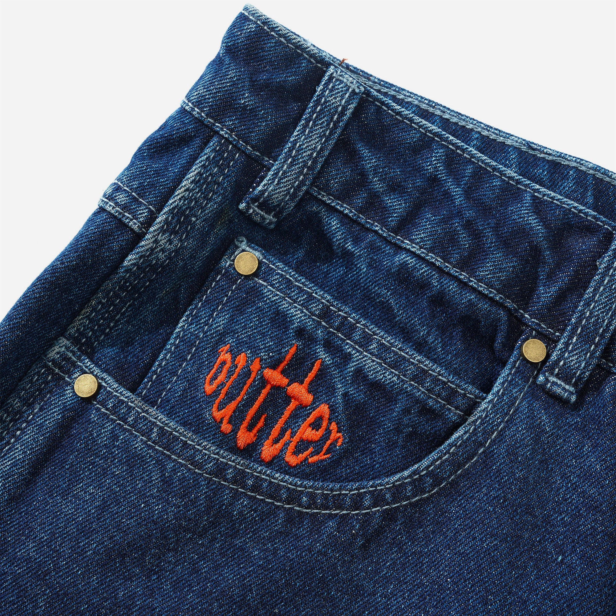 Butter Goods - Spider Denim Jeans (Baggy) - Dark Indigo