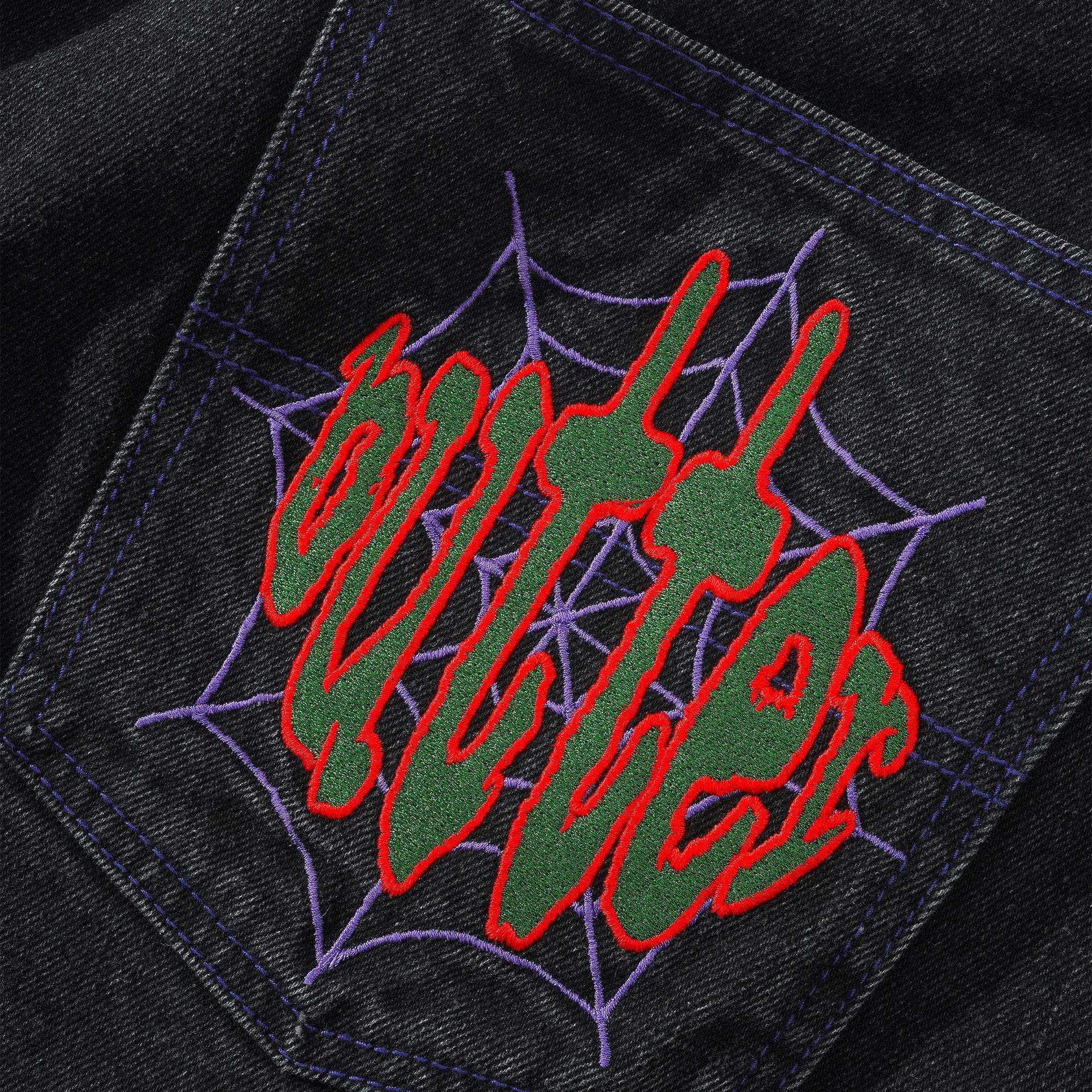 Butter Goods - Spider Denim Jeans (BAGGY) - Washed Black