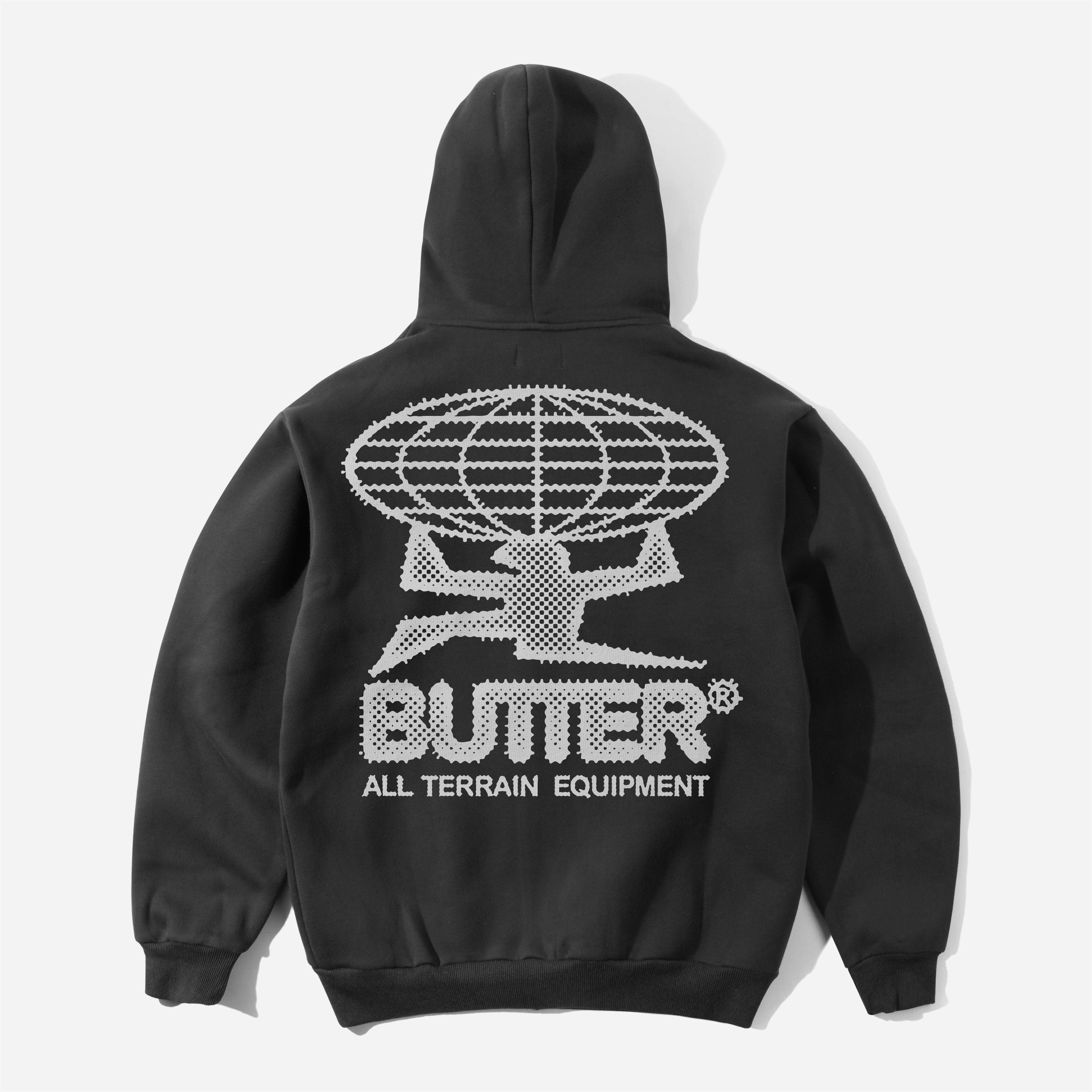 Butter Goods - Terrain Pullover Hood - Washed Black