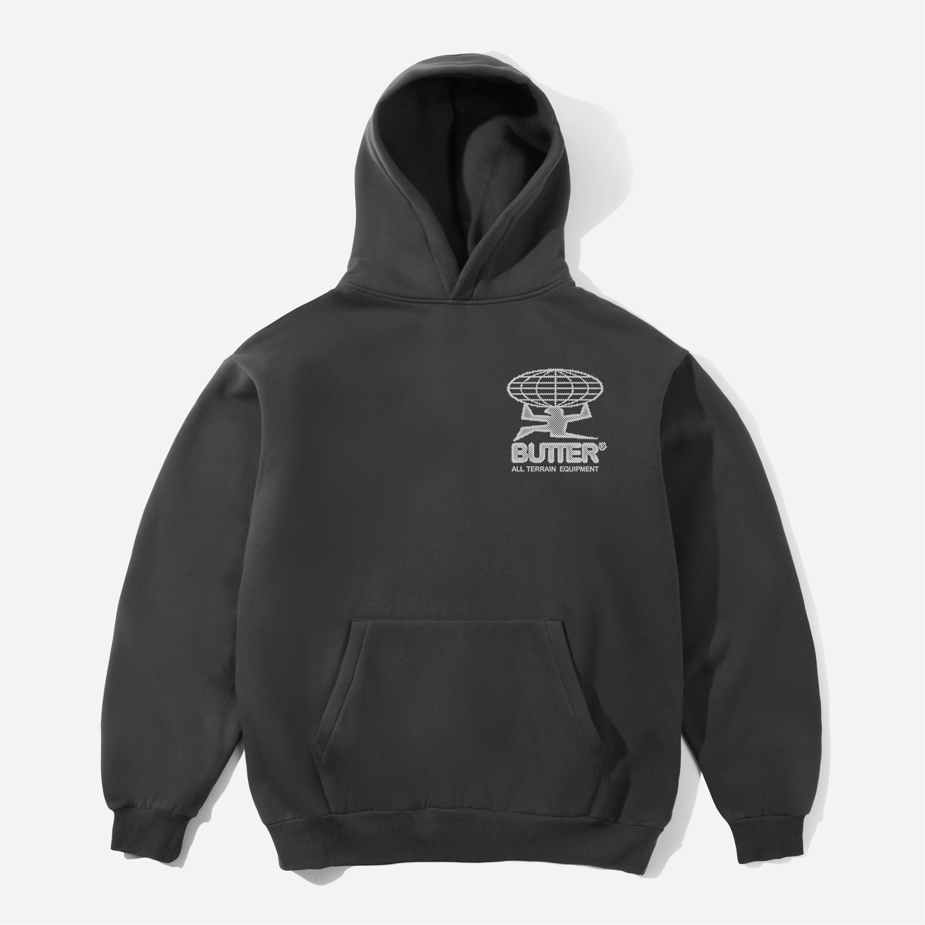 Butter Goods - Terrain Pullover Hood - Washed Black