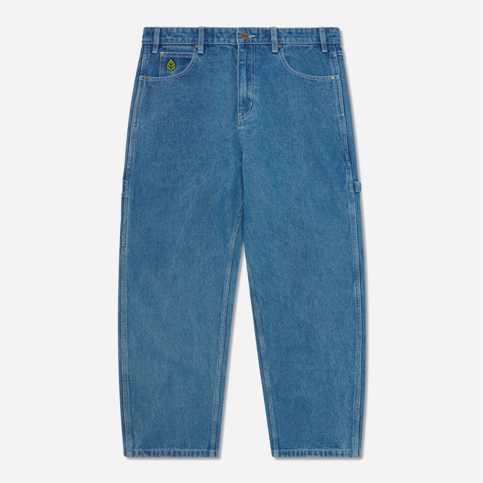 Butter Goods - Weathergear Heavy Weight Denim Jeans (BAGGY) - Mid Blue