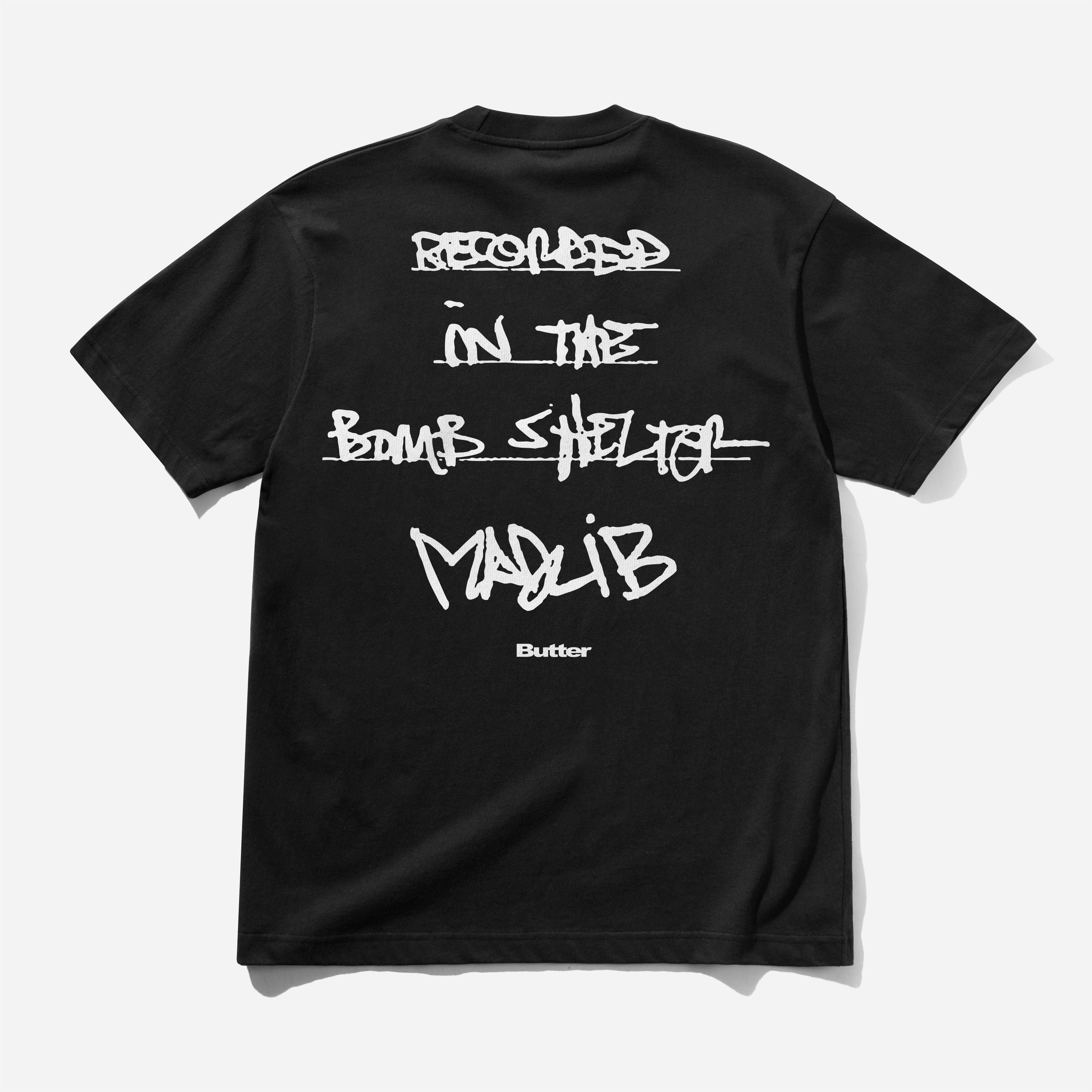 Butter Goods x Madlib - Bomb Shelter Tee - Black