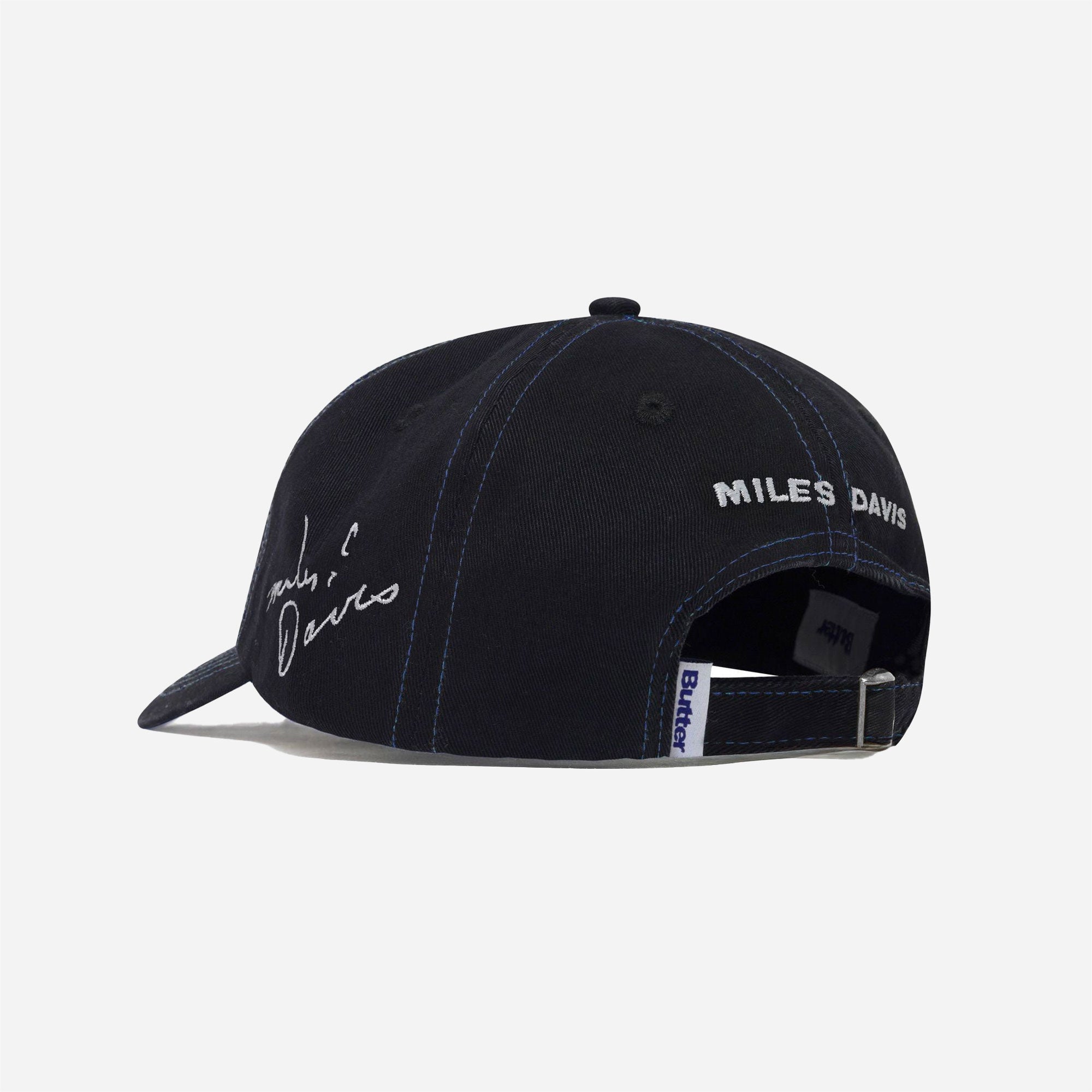 Butter Goods x Miles Davis - Kind Of Blue 6 Panel Cap - Black