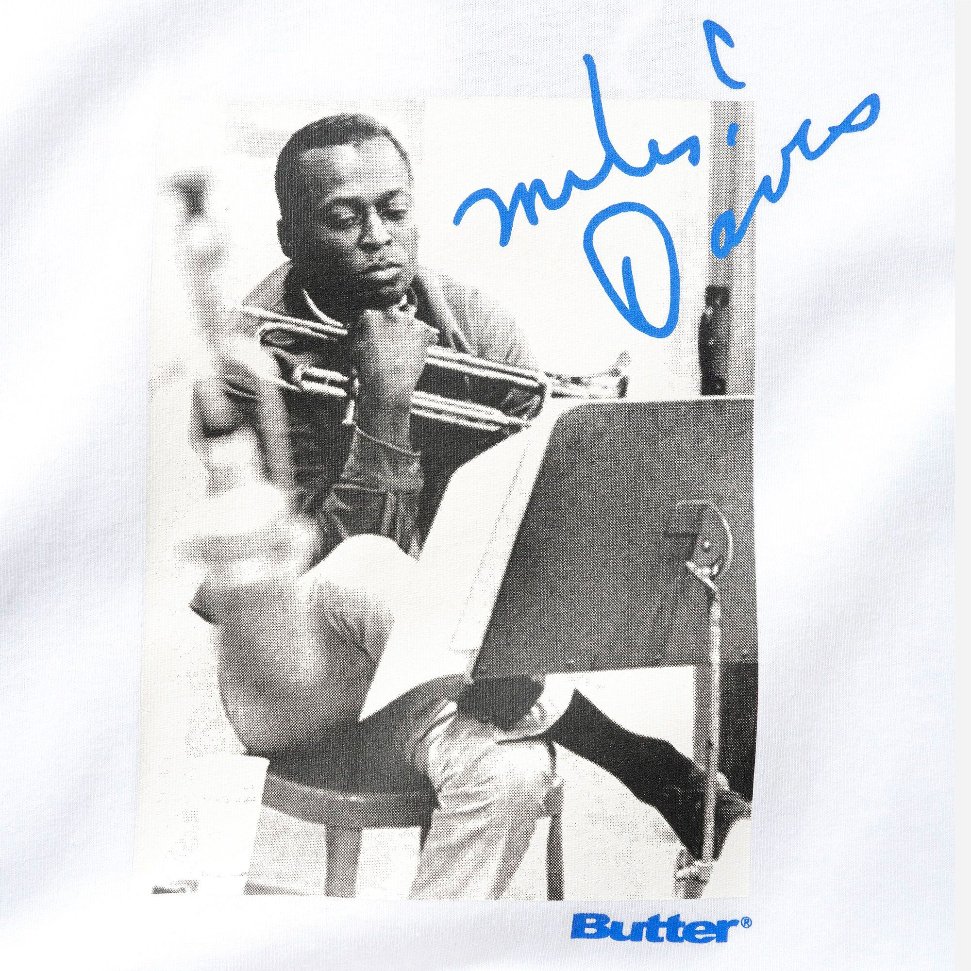 Butter Goods x Miles Davis - Kind Of Blue Tee - White