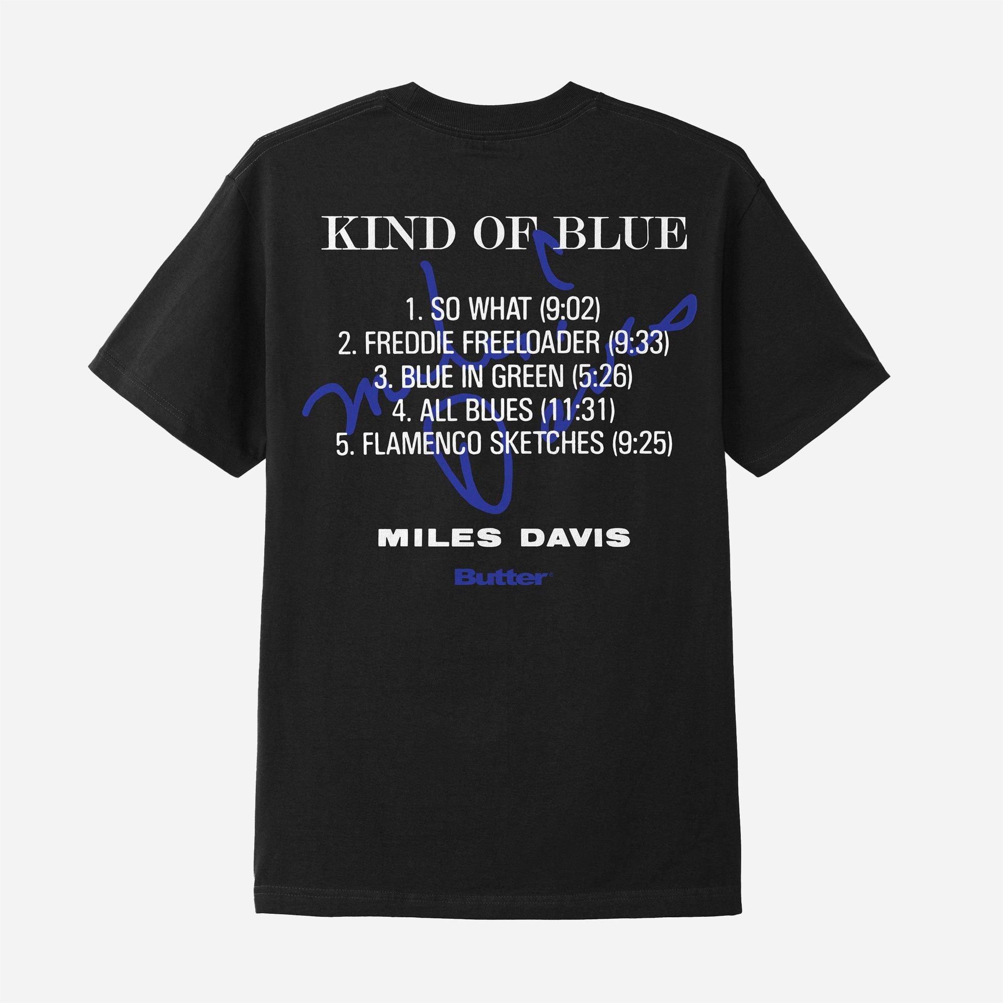 Butter Goods x Miles Davis - Kind Of Blue Tee - Black