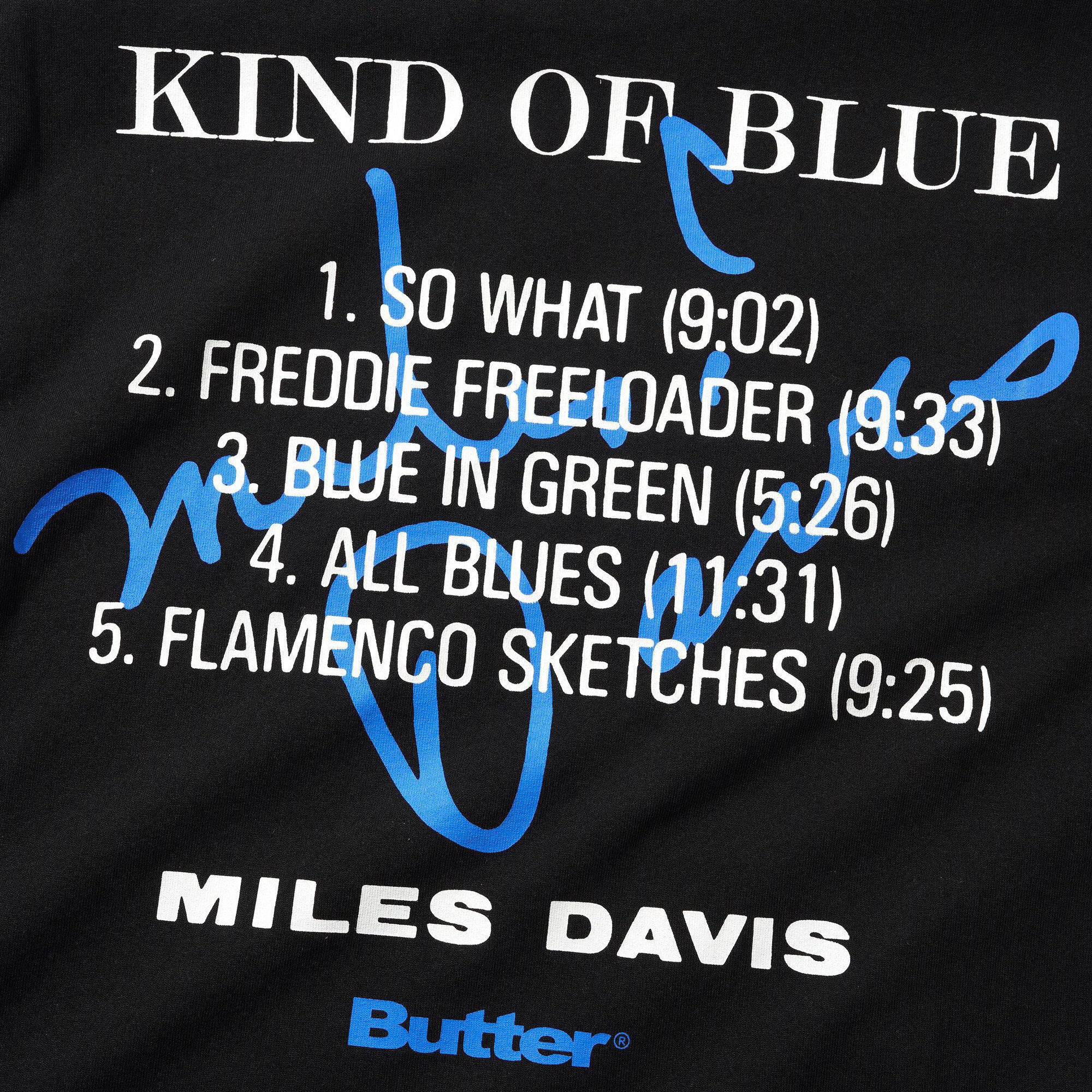 Butter Goods x Miles Davis - Kind Of Blue Tee - Black