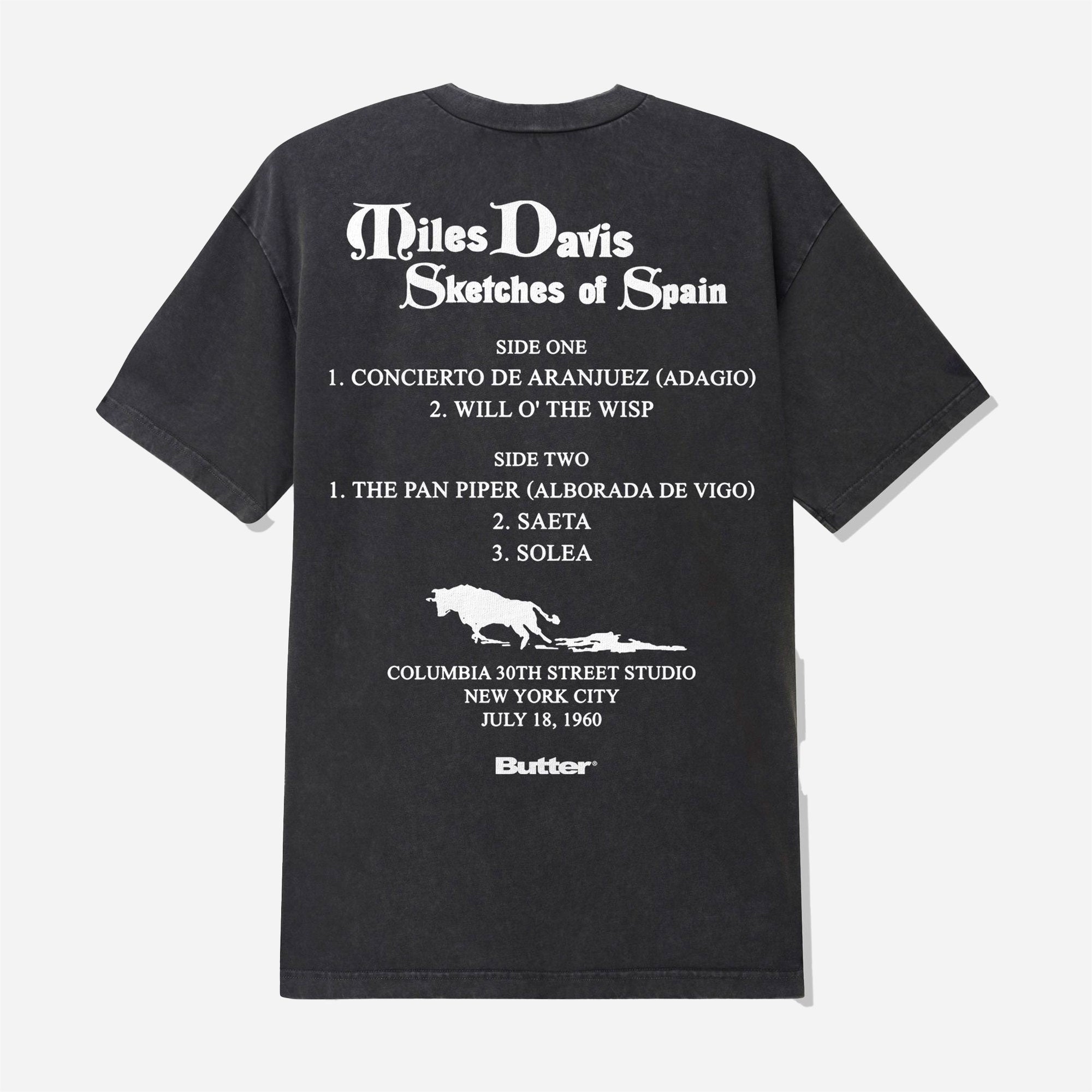 Butter Goods x Miles Davis - Sketches Of Spain Tee - Washed Black