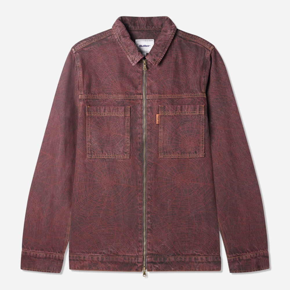 Butter Goods - Overdye Web Denim Jacket - Brick