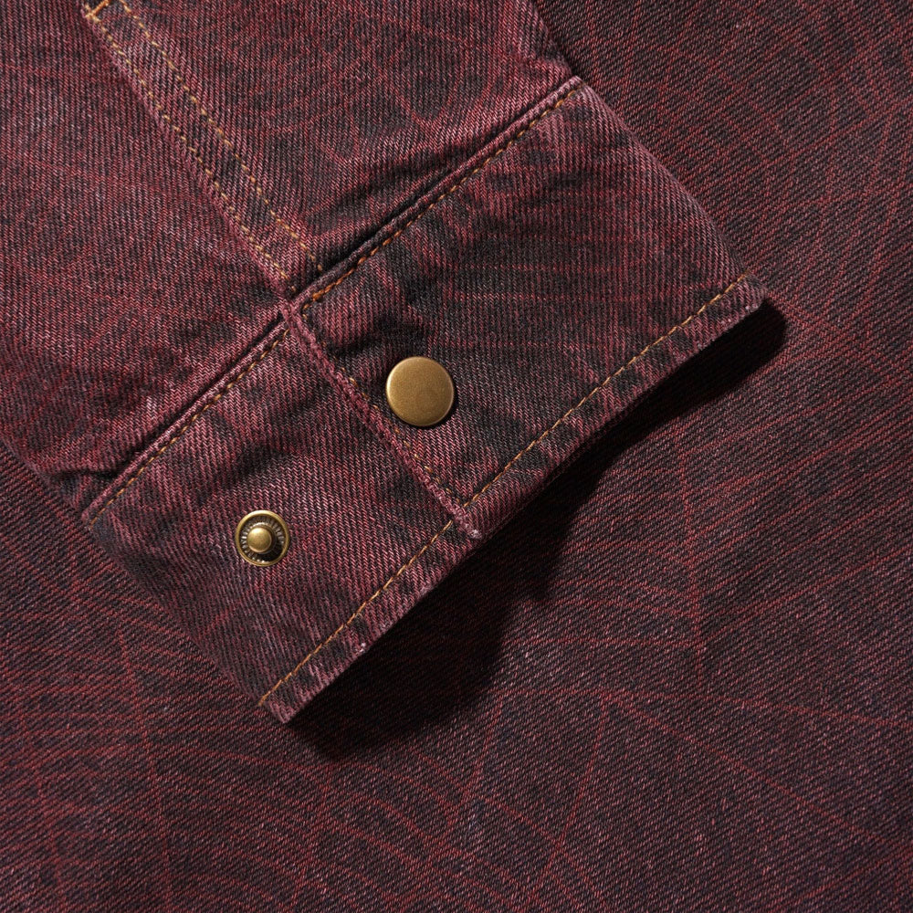 Butter Goods - Overdye Web Denim Jacket - Brick