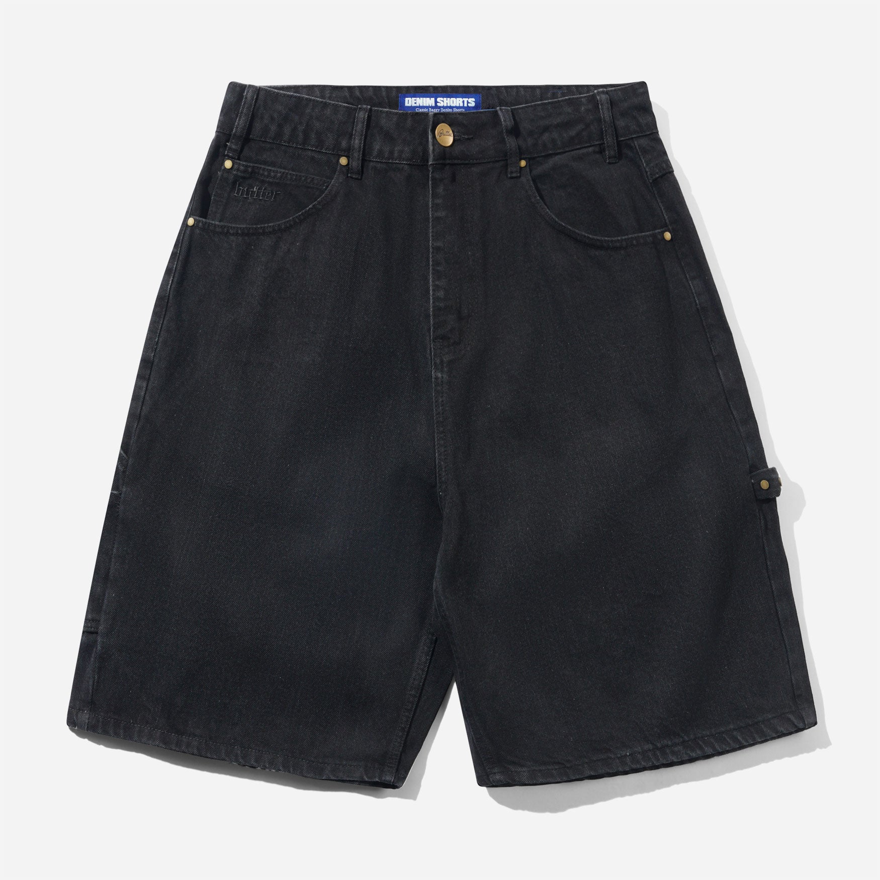 BUTTER GOODS - Rivet Denim Shorts - Washed Black