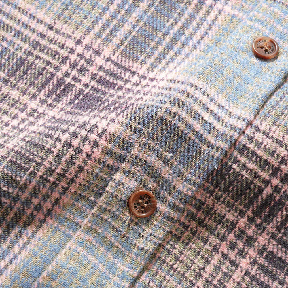 Butter Goods - Rodent Flannel Shirt - Pink - Gray