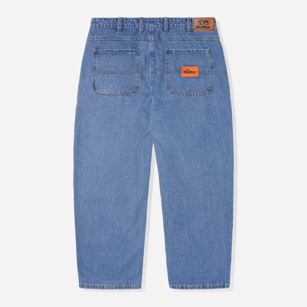 Butter Goods - Santosuosso Denim Jeans (Baggiest) - washed indigo
