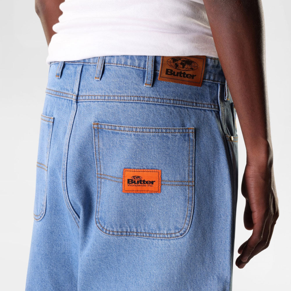 Butter Goods - Santosuosso Denim Jeans (Baggiest) - washed indigo