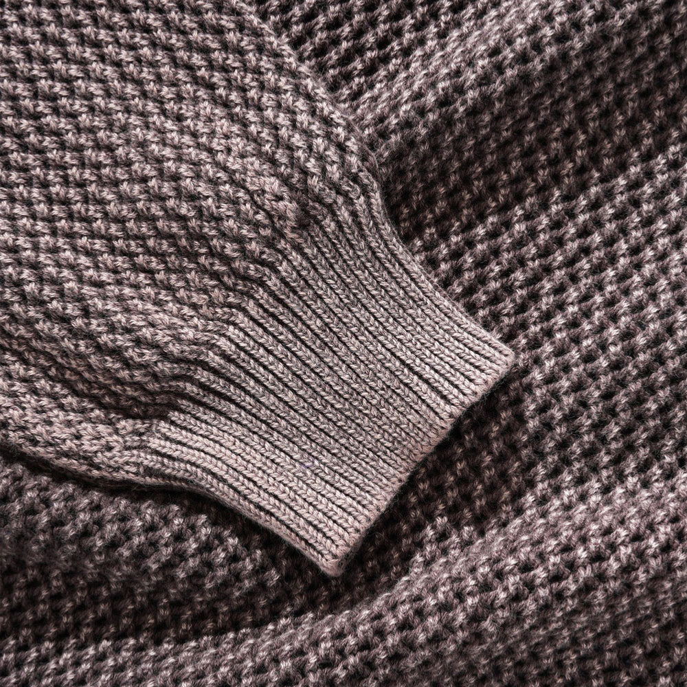 Butter Goods - Washed Knitted Sweater - Washed Brown