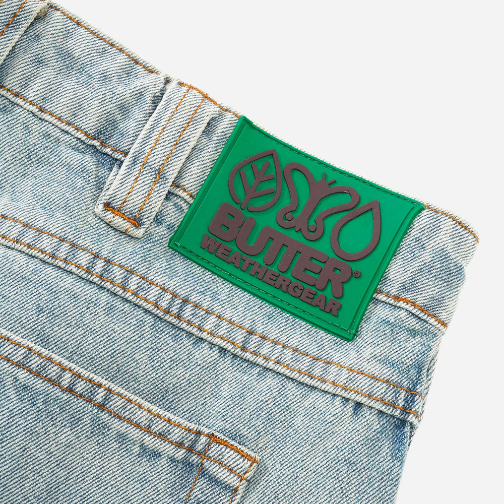 Butter Goods - Weathergear Denim Shorts - Faded Light Wash