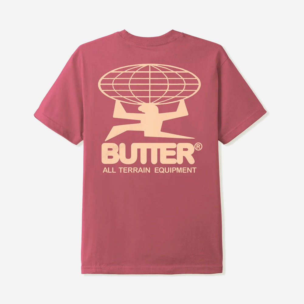 Butter Goods - All Terrain Tee - Rhubarb