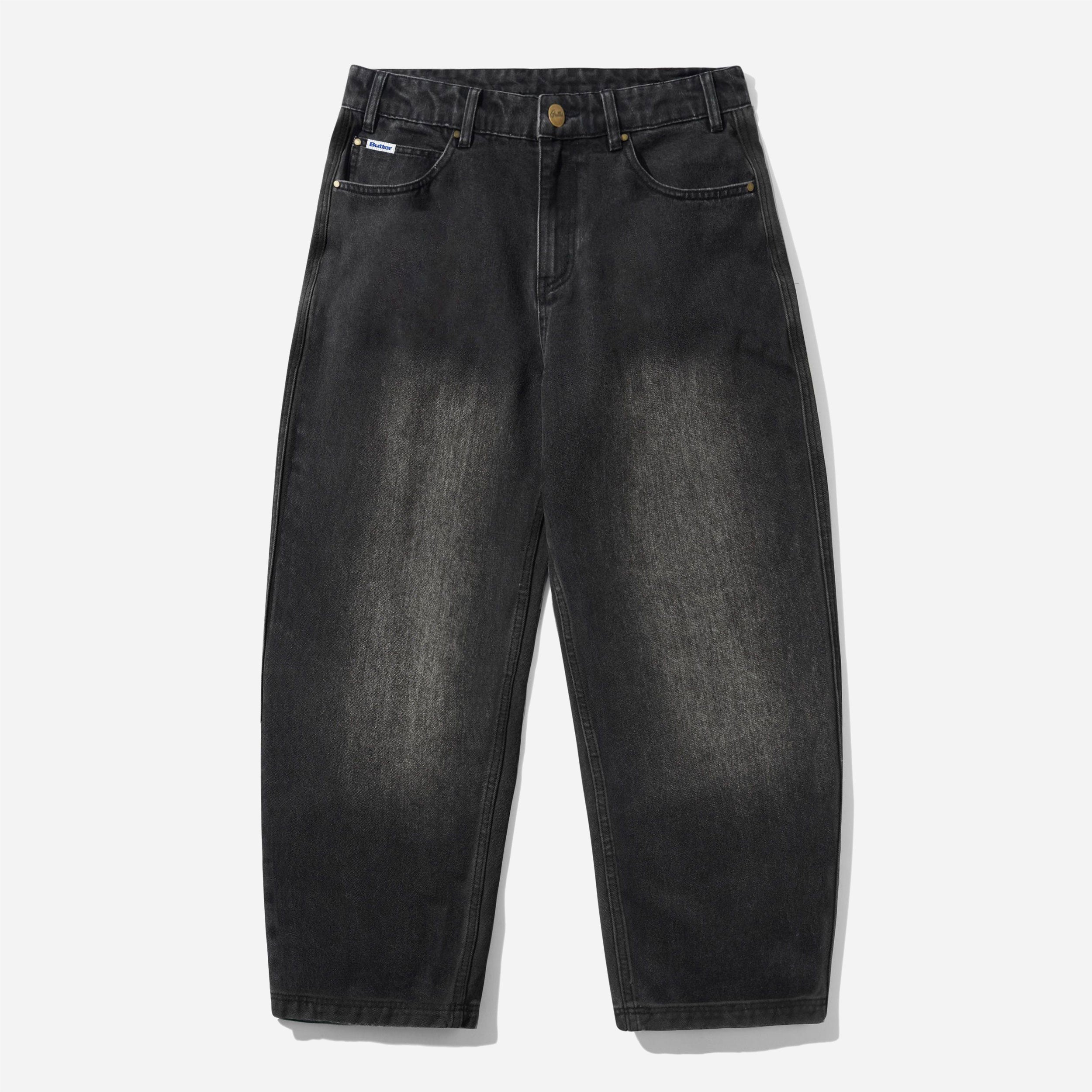 Butter Goods x Peanuts - Spike Denim Jeans - Faded Black