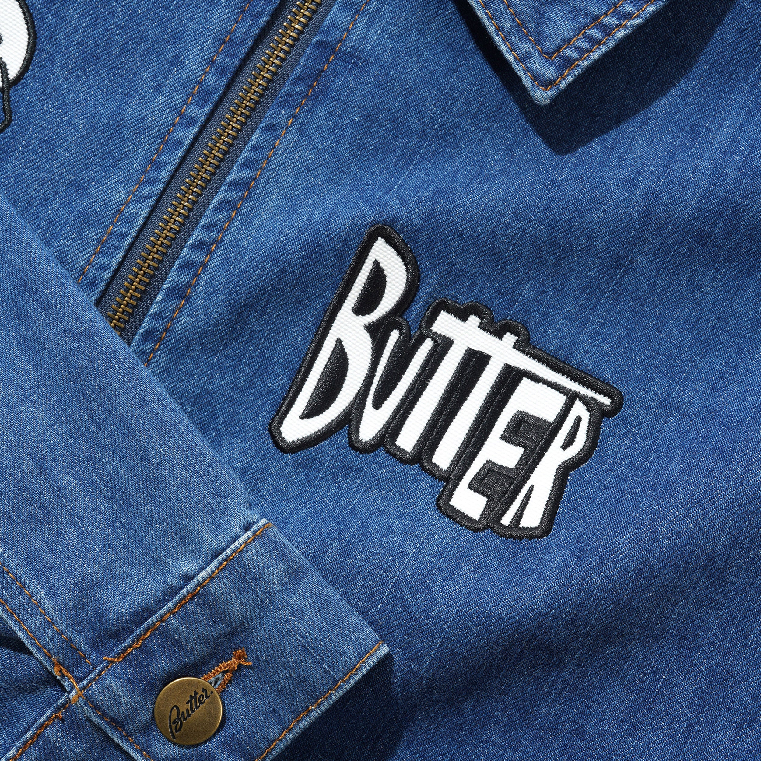 Butter Goods x Peanuts - Spike Jacket - Distressed Indigo